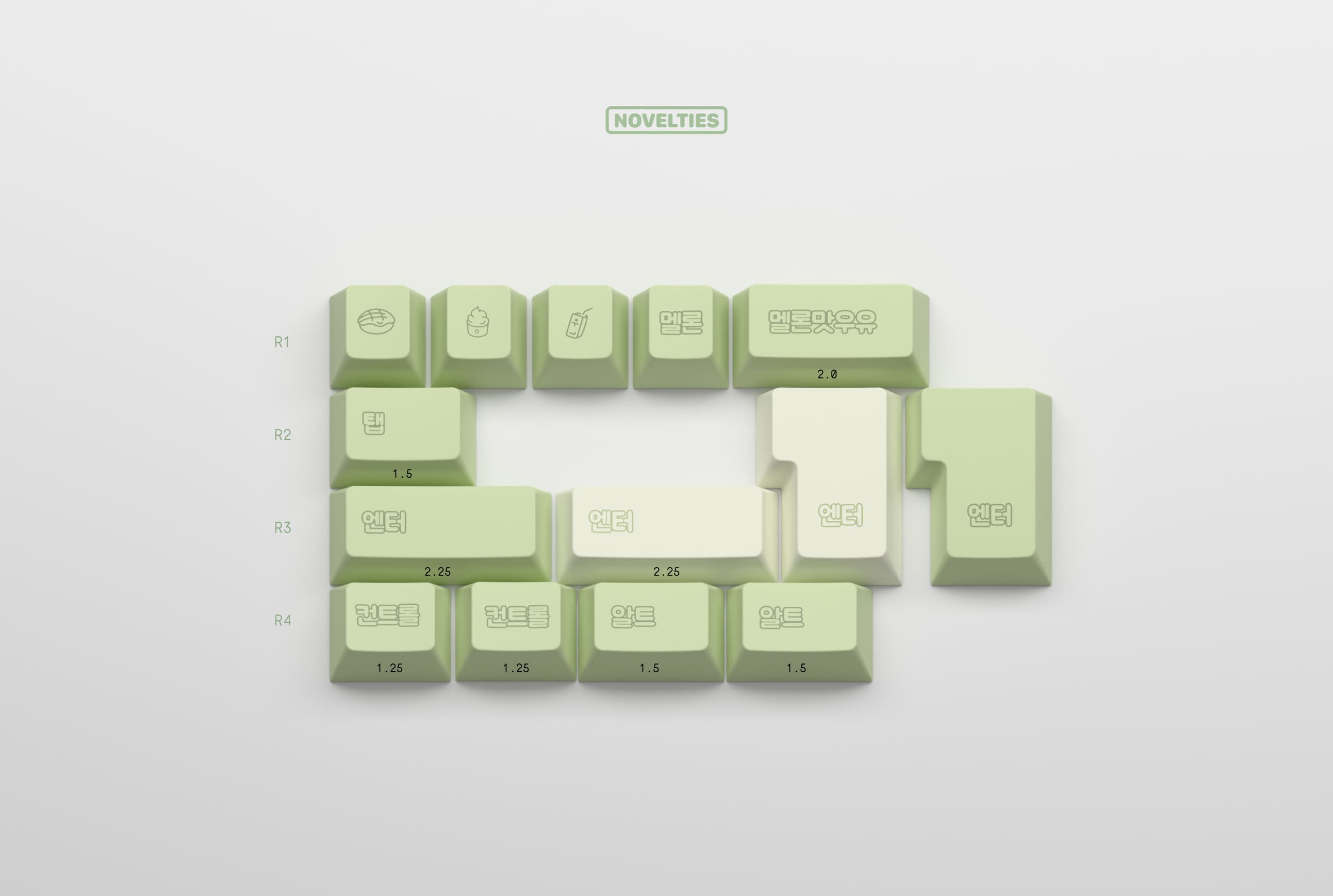 GMK CYL Melon Cream - added desk mats, new renders image 5