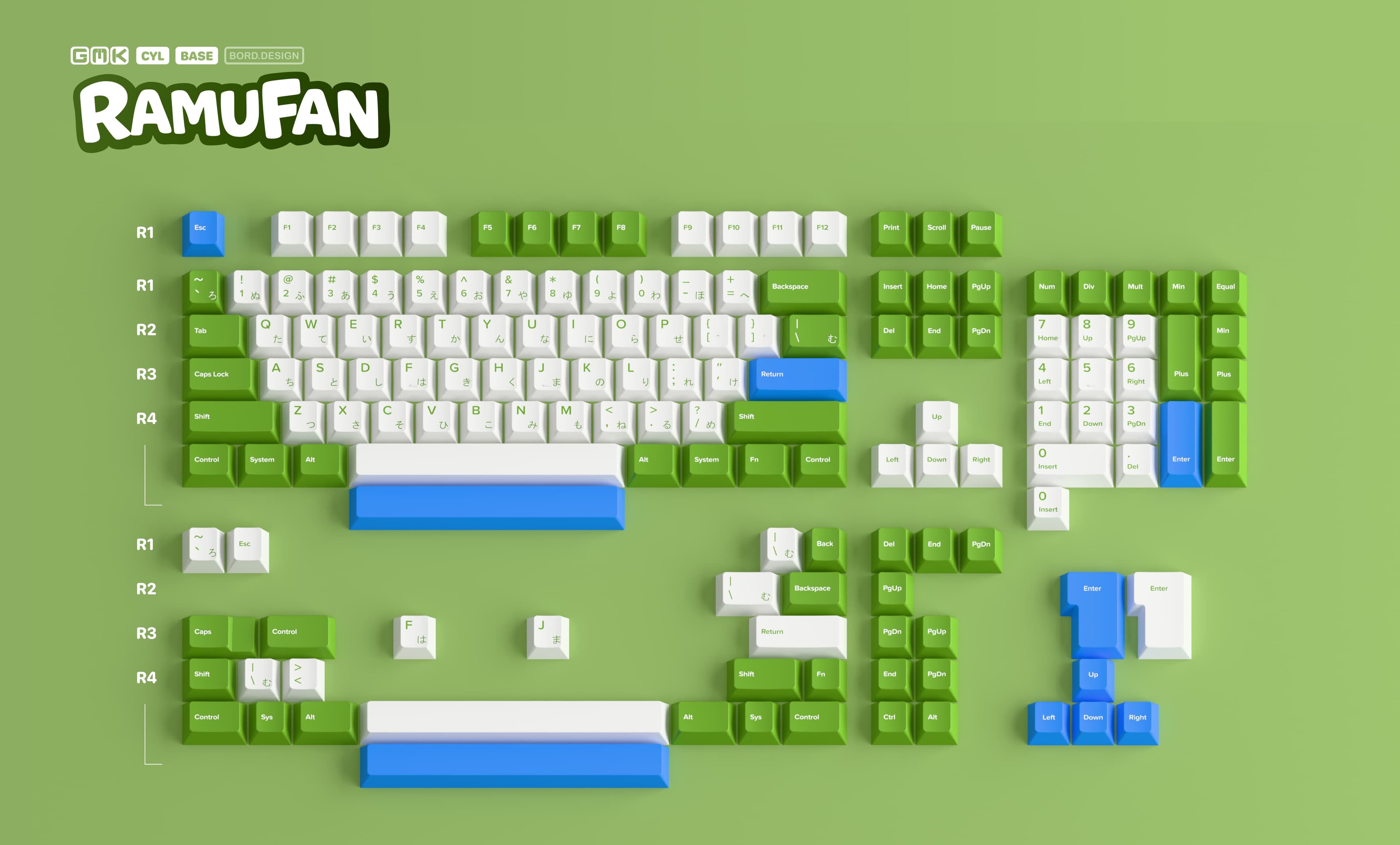GMK CYL Ramu Fan - updated kitting, new IC form image 7