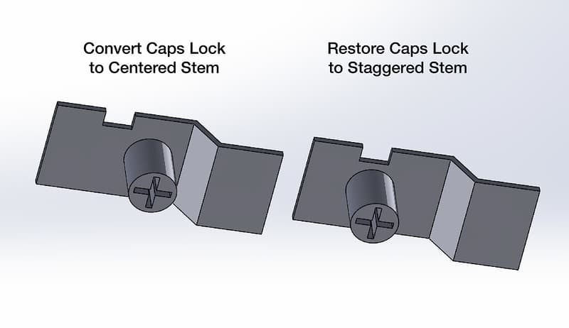 Stepped Caps Lock Adapter - GMK/Cherry Profile image 3