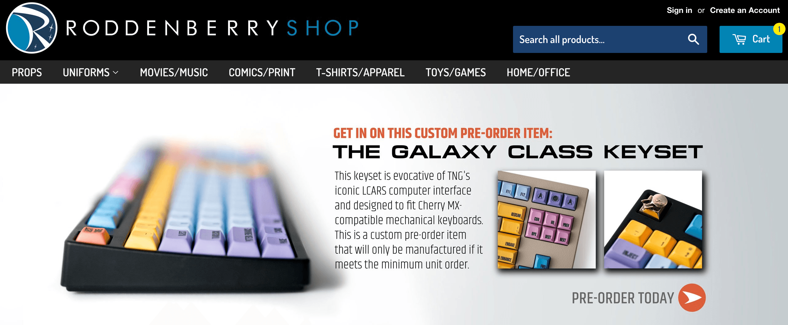 Galaxy Class: an official Star Trek TNG keyset/artisan from Roddenberry.com image 6