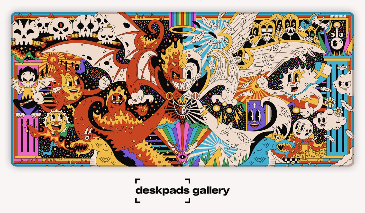 Rubberhose - Good and Evil deskpads