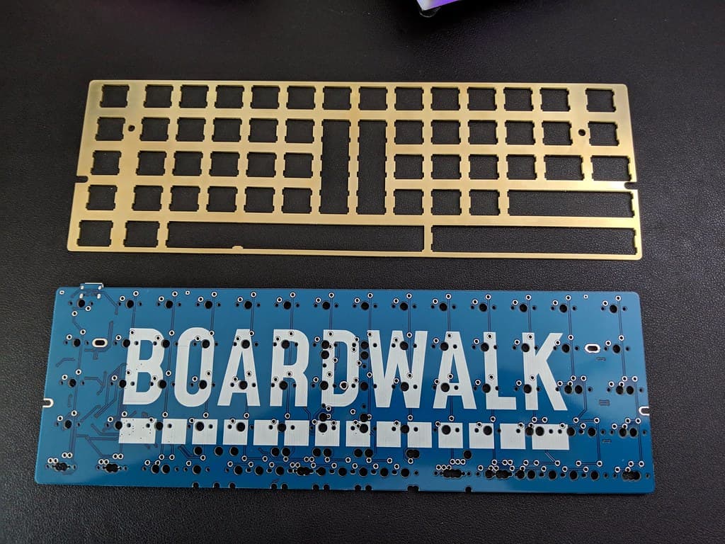 Boardwalk Ortholinear PCB and plate image 5