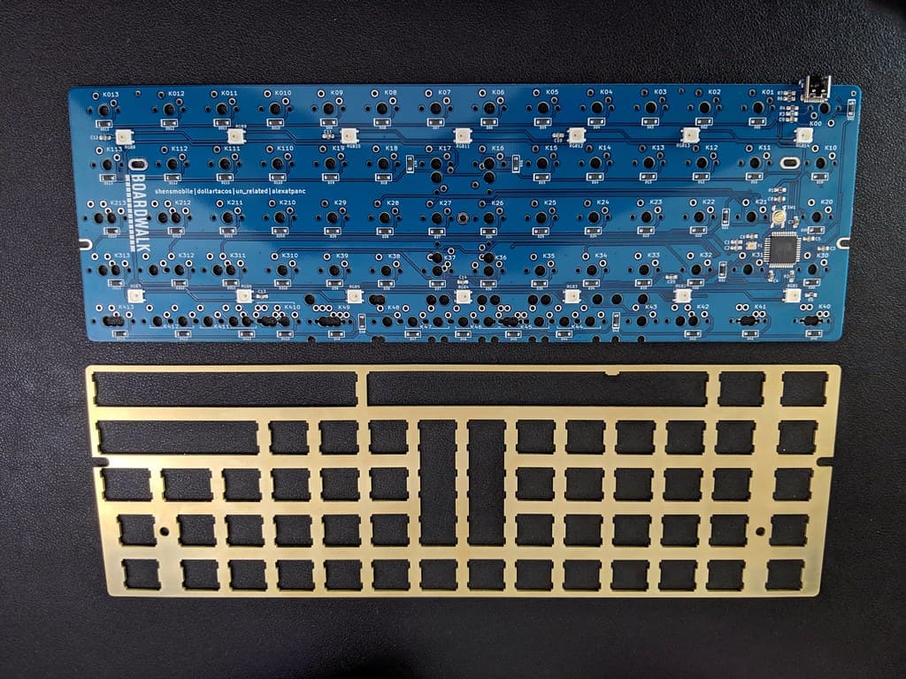 Boardwalk Ortholinear PCB and plate image 6