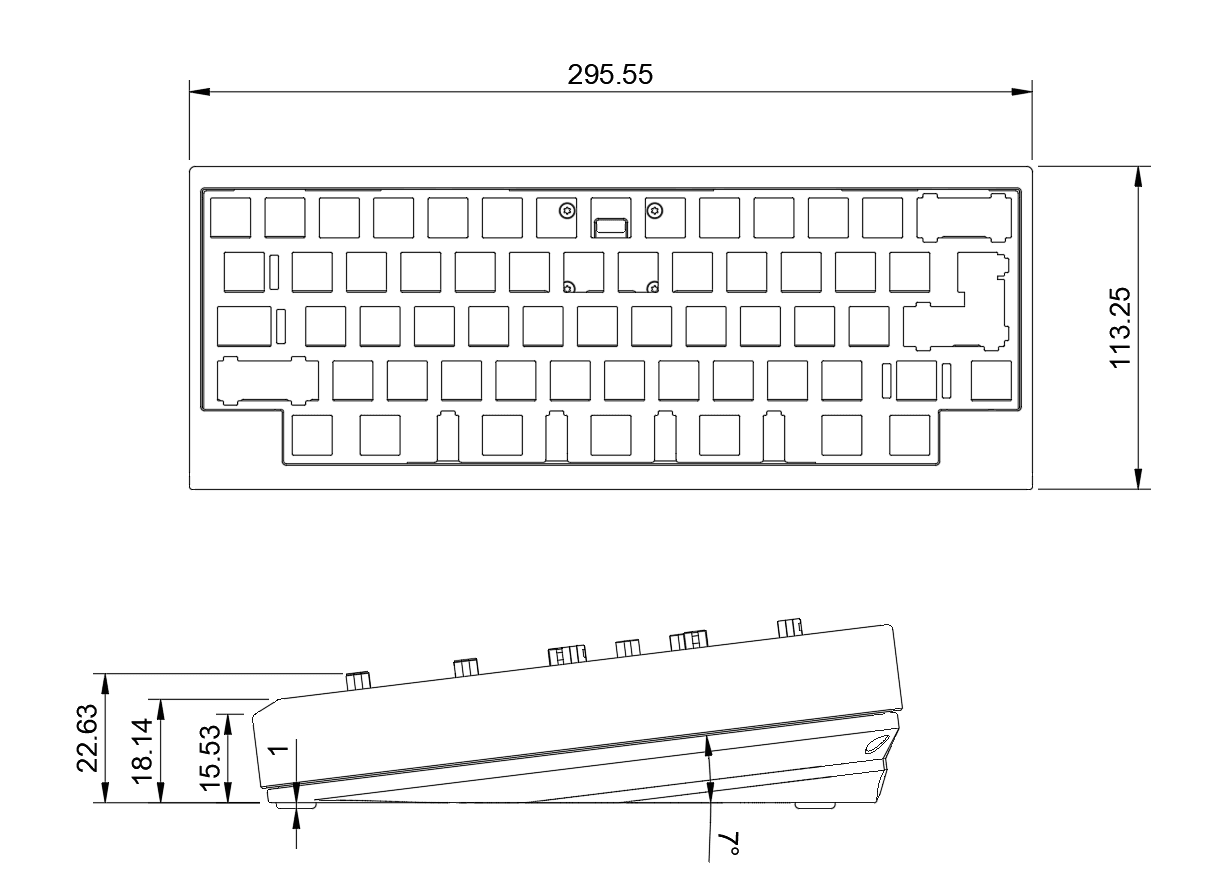 HLB - Poorkoi V2 - A 60% Bottom polycarbonate Keyboard image 8
