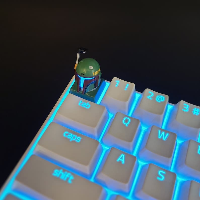 Boba Fett keycap in progress. image 3