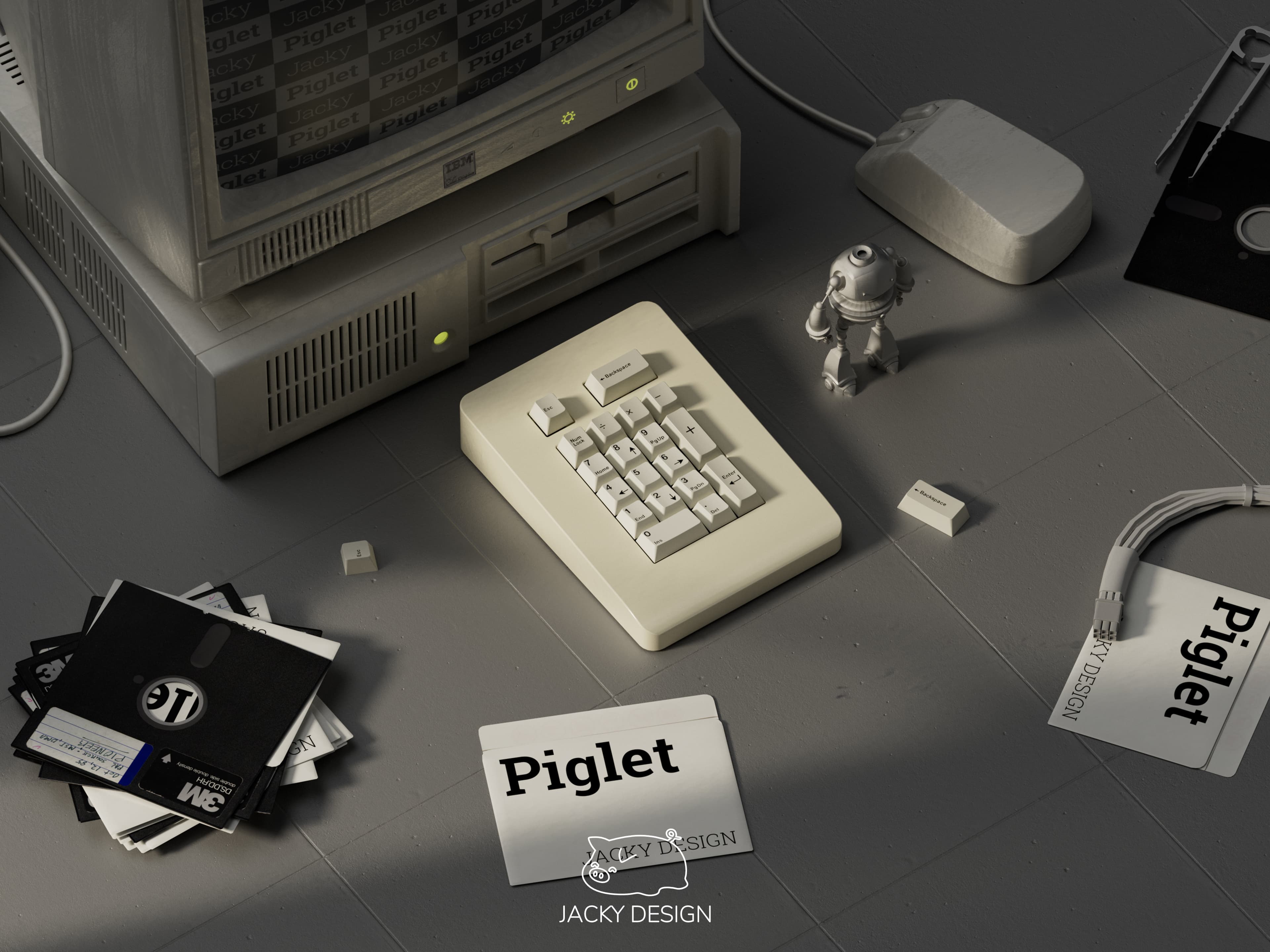 Piglet custom keyboard （LAST TWO DAYS ） image 7