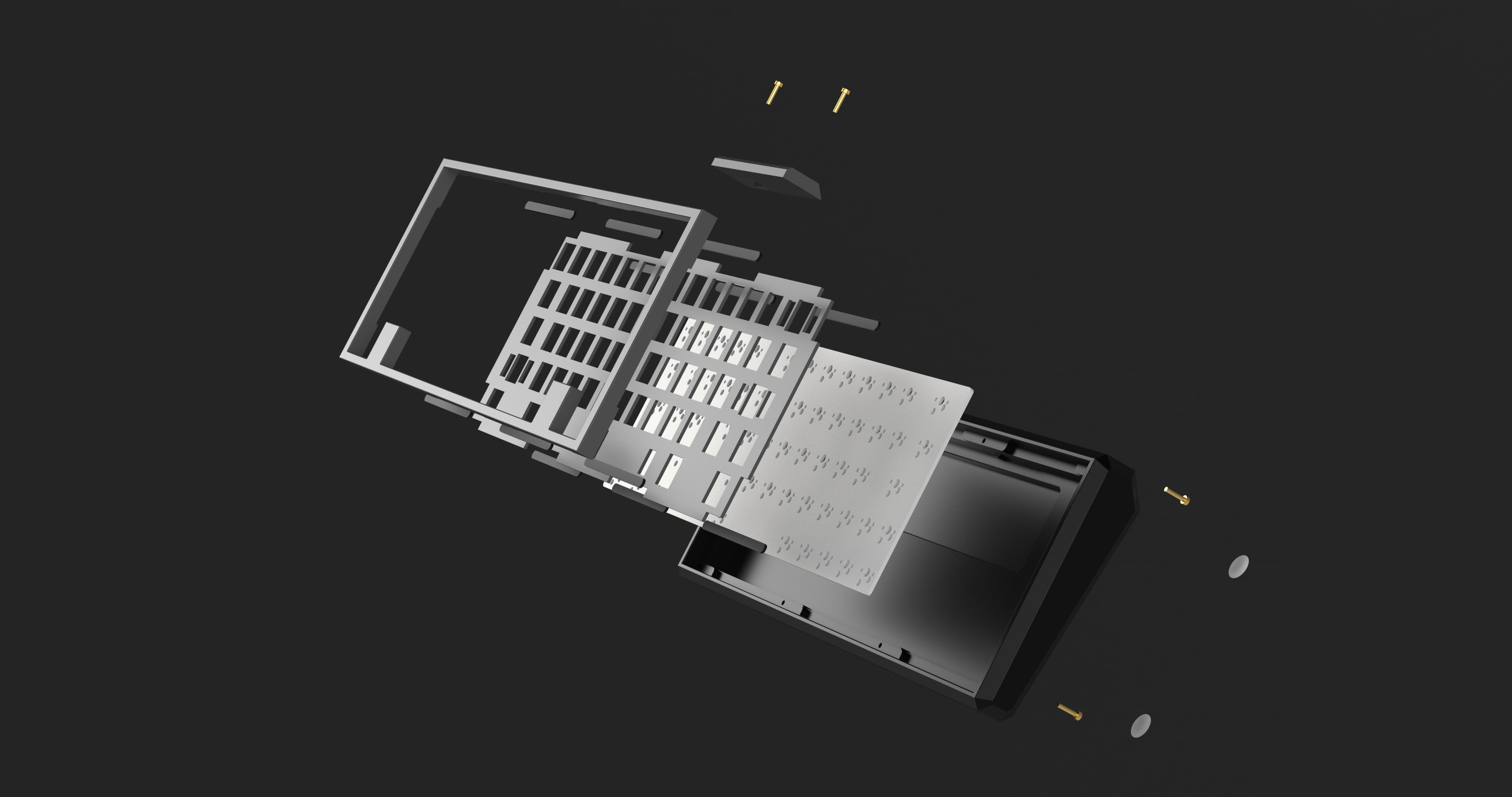 Blank60-Gasket Mount GH60 Keyboard Kit and a Special Version for GMK Yeeti ! image 2