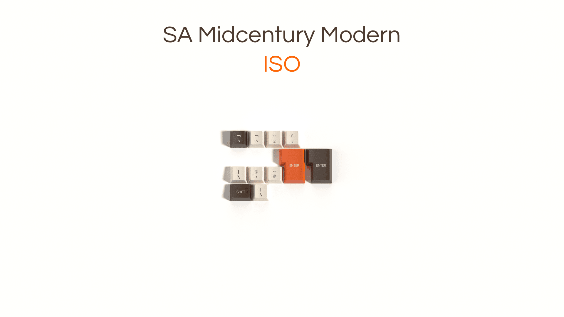 SA Midcentury Modern - *Mats added* Retro beige/brown set image 14