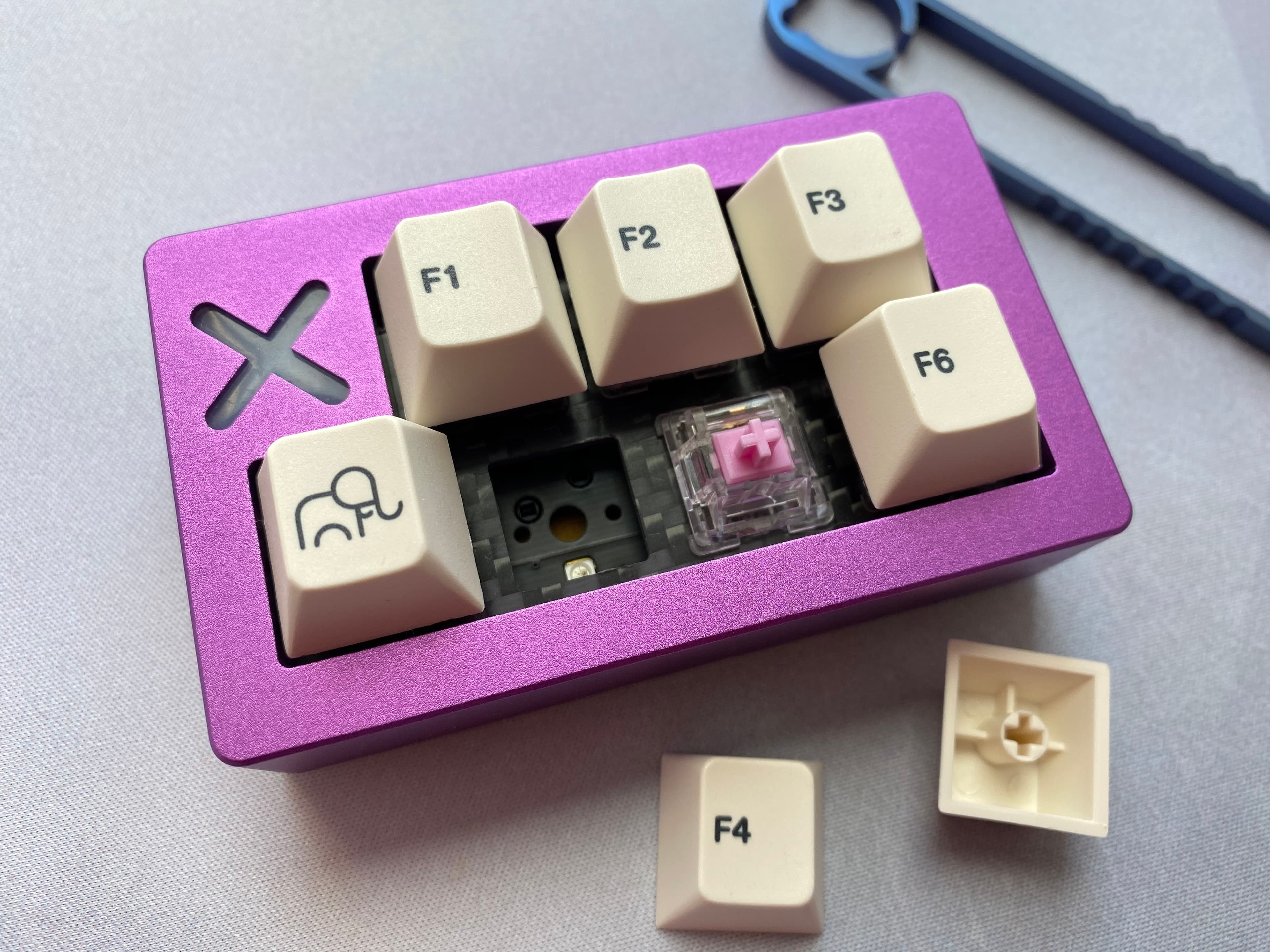 Albacore macropad | 7-key, hotswap, blocker LED, per-key RGB image 6