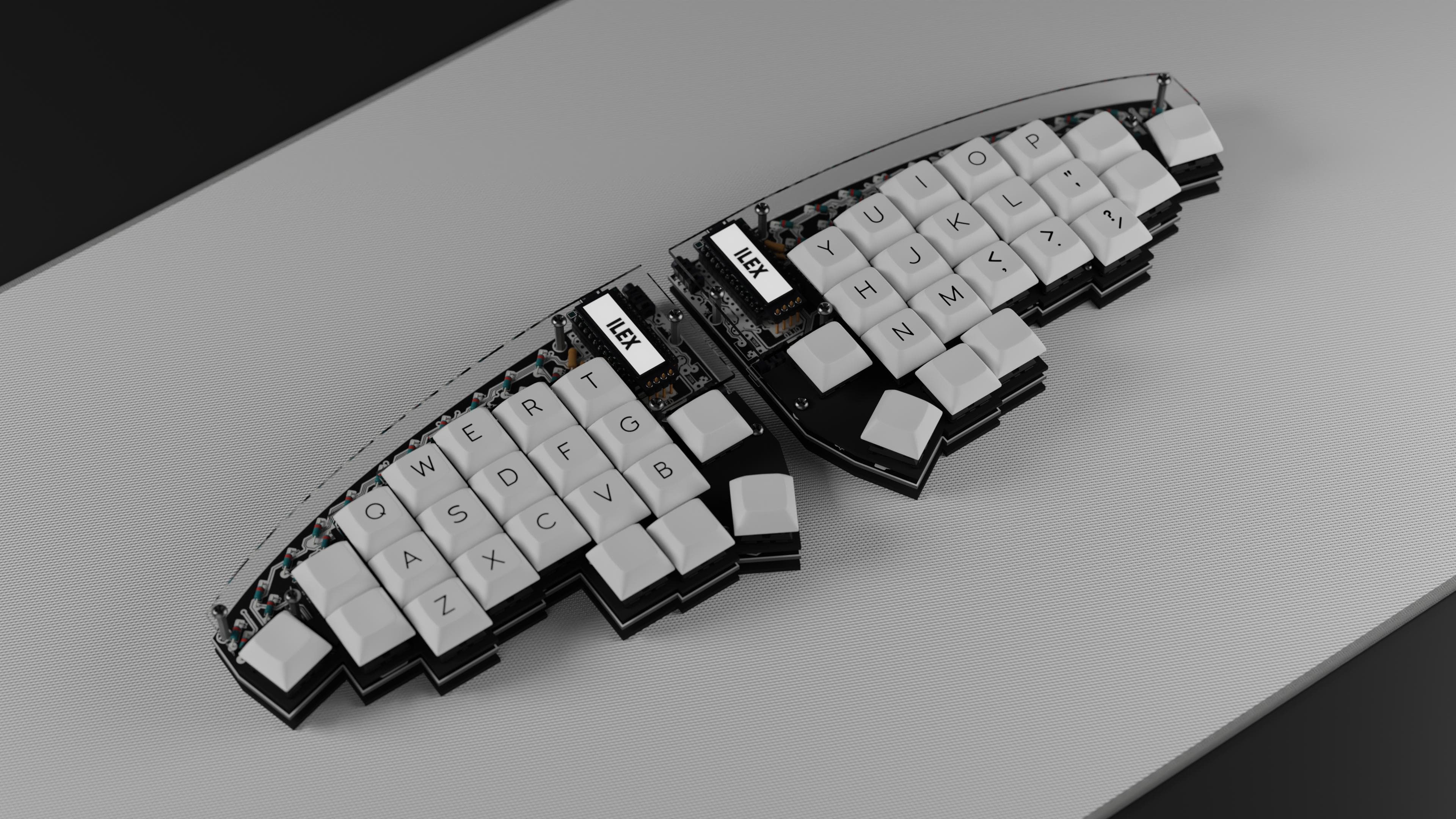 Ilex - Split Ergo with exposed components image 3