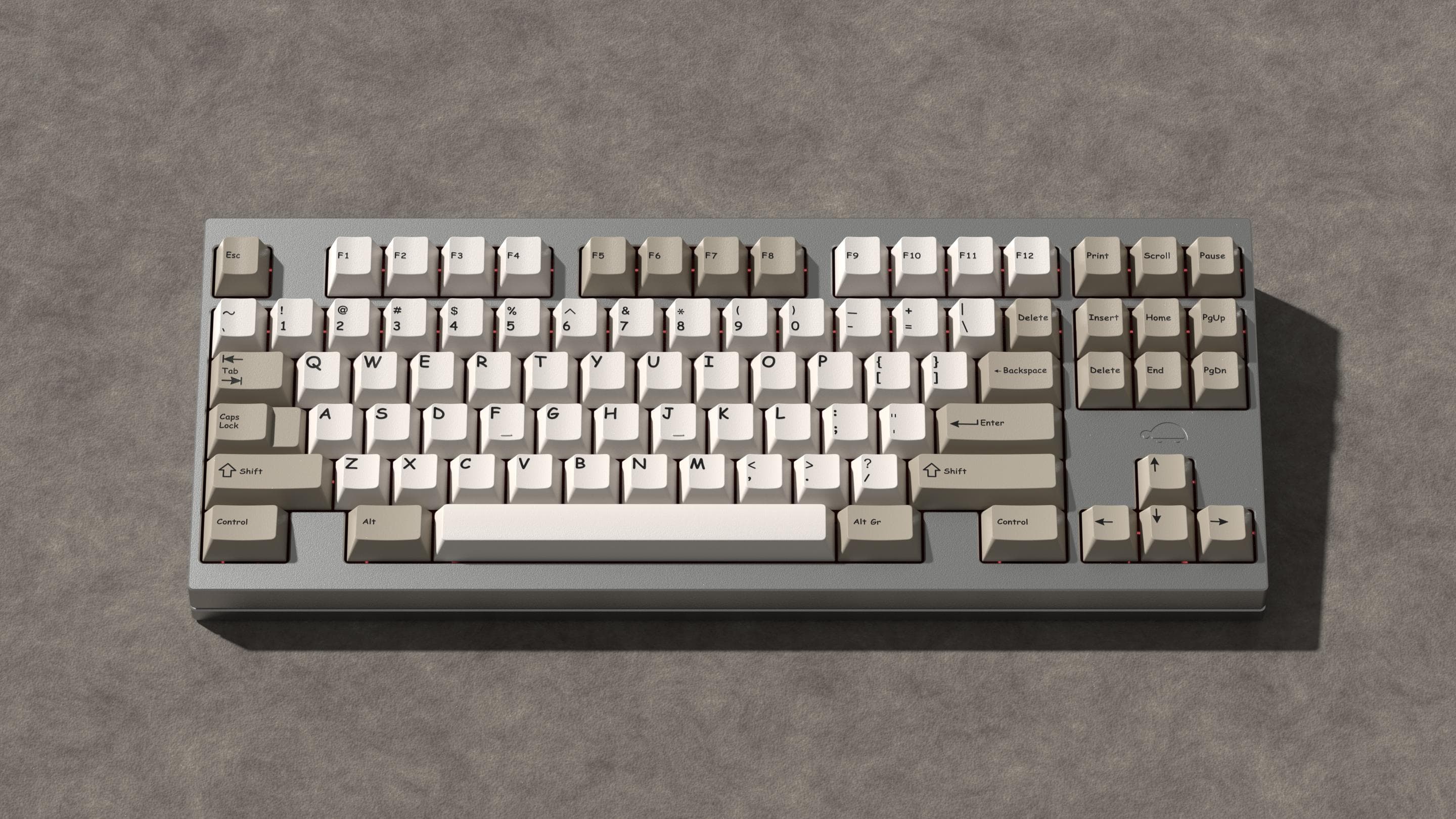 Geekark Comic Sans MS Beige/White on Black image 7