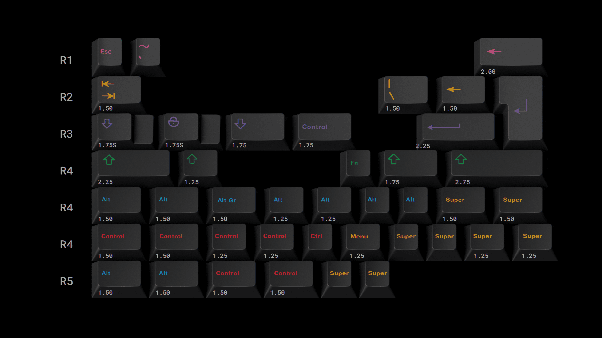 GMK Icon Modi (ft. beige) - indefinitely postponed