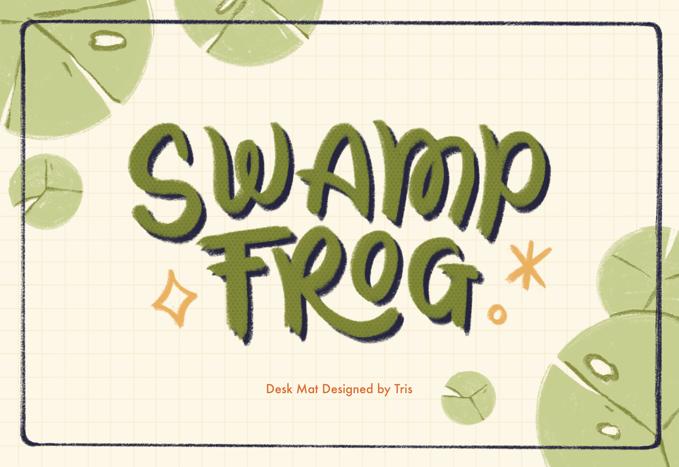Swamp Frog Desk Mat [Added colorways(now 5!) and vendors list!]
