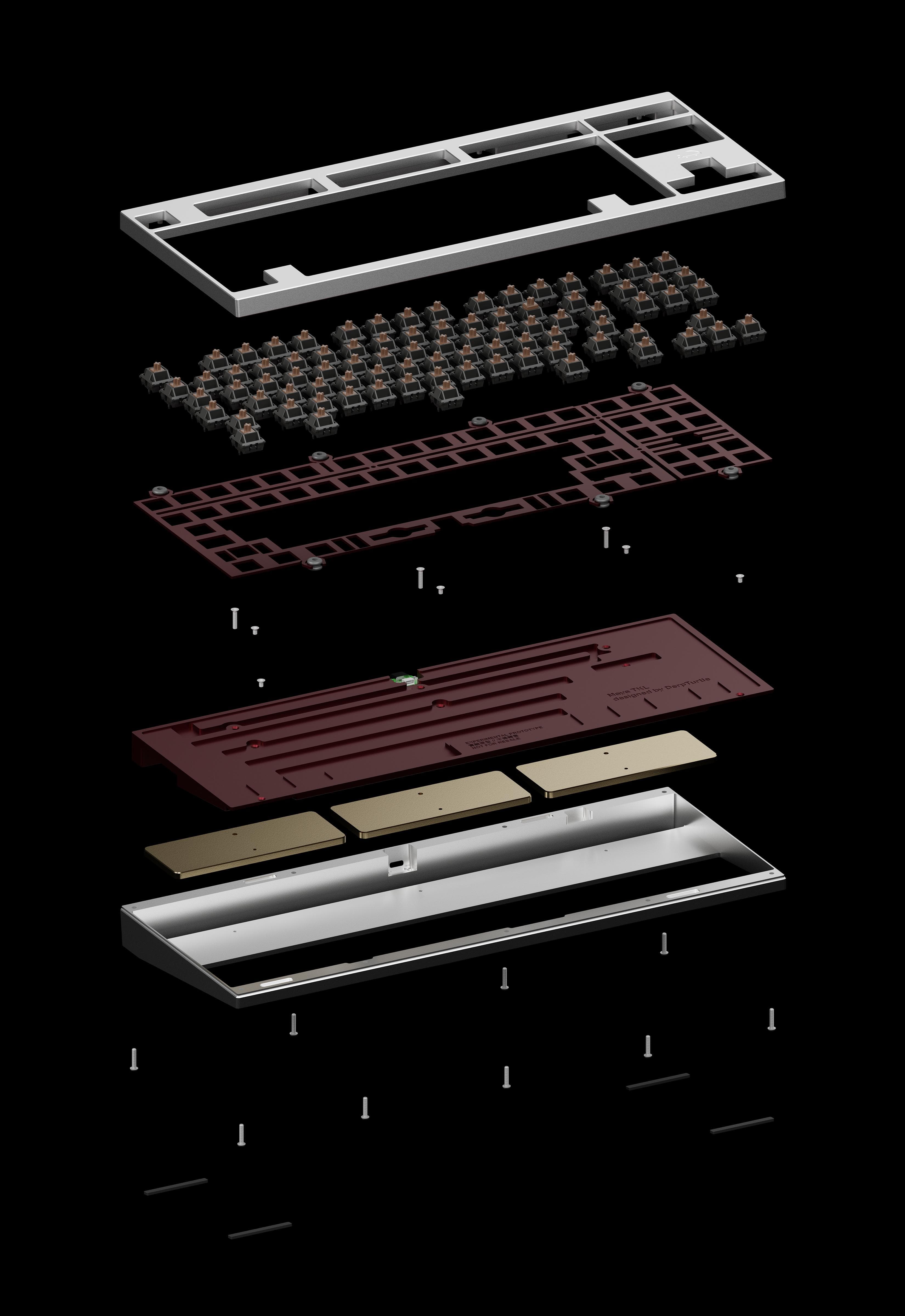 Maya TKL - Gasketed Winkeyless F12 Board image 2