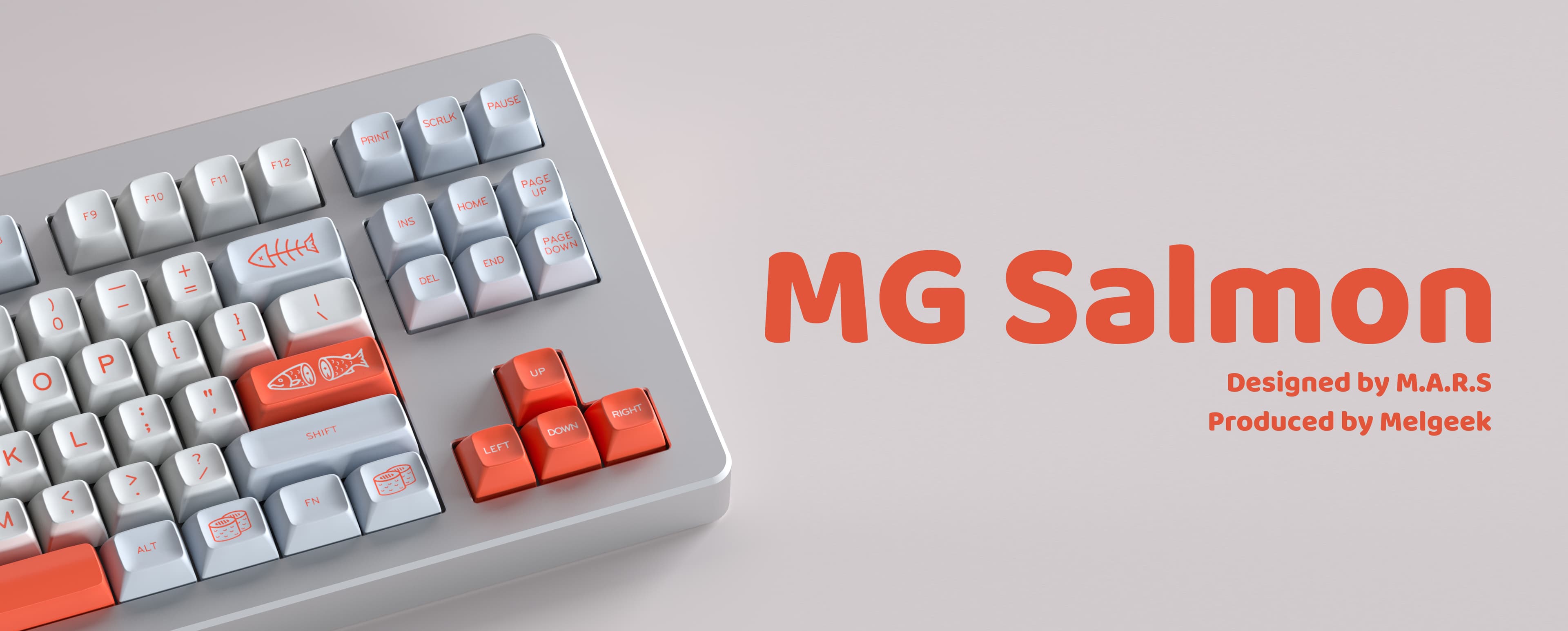 MG Salmon Keycaps (GB started from 6.20 to 7.5 )