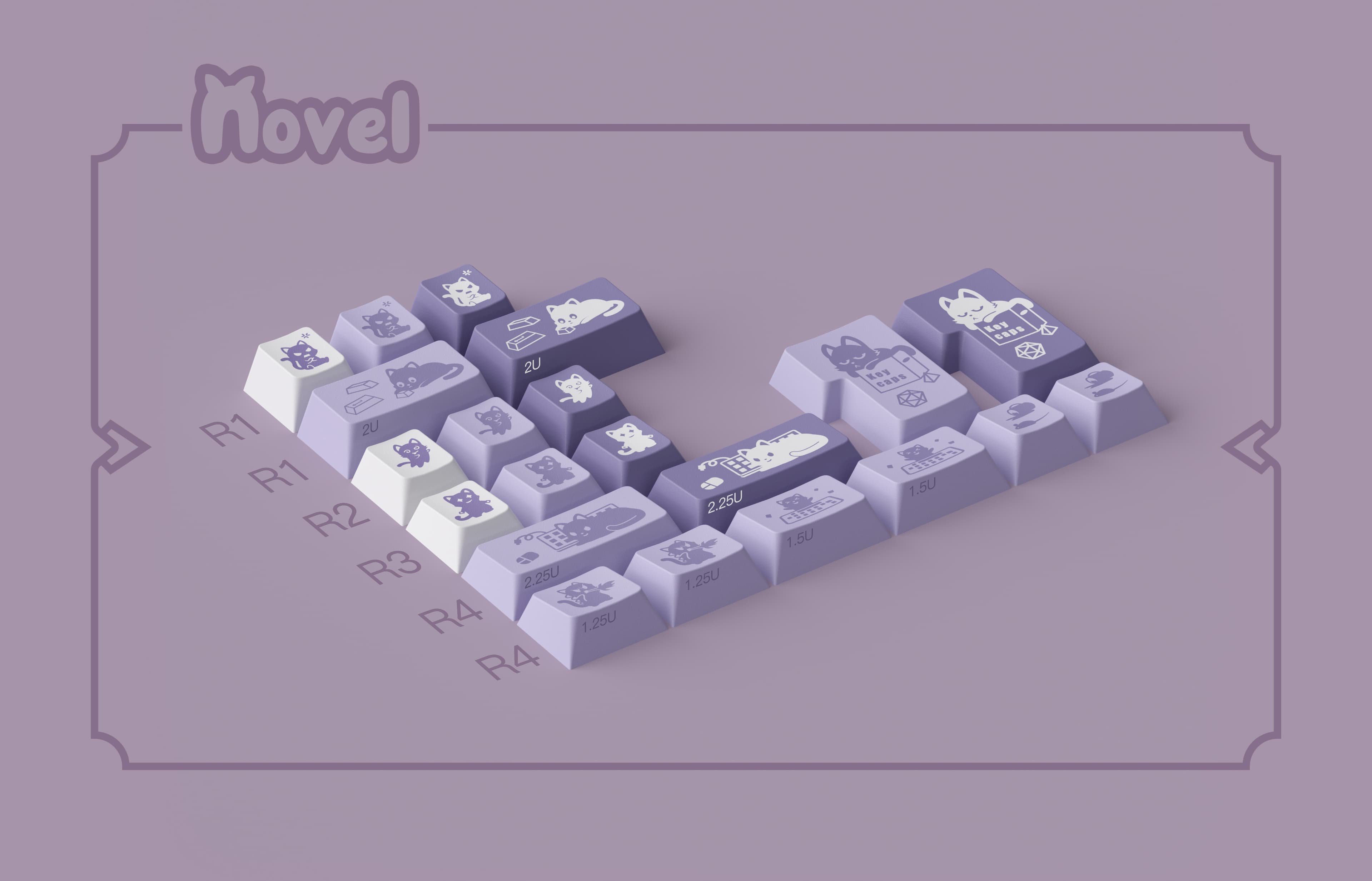 【IC】Zero-G Studio X DMK PBT theme keycap "Arrogant Cat" image 3