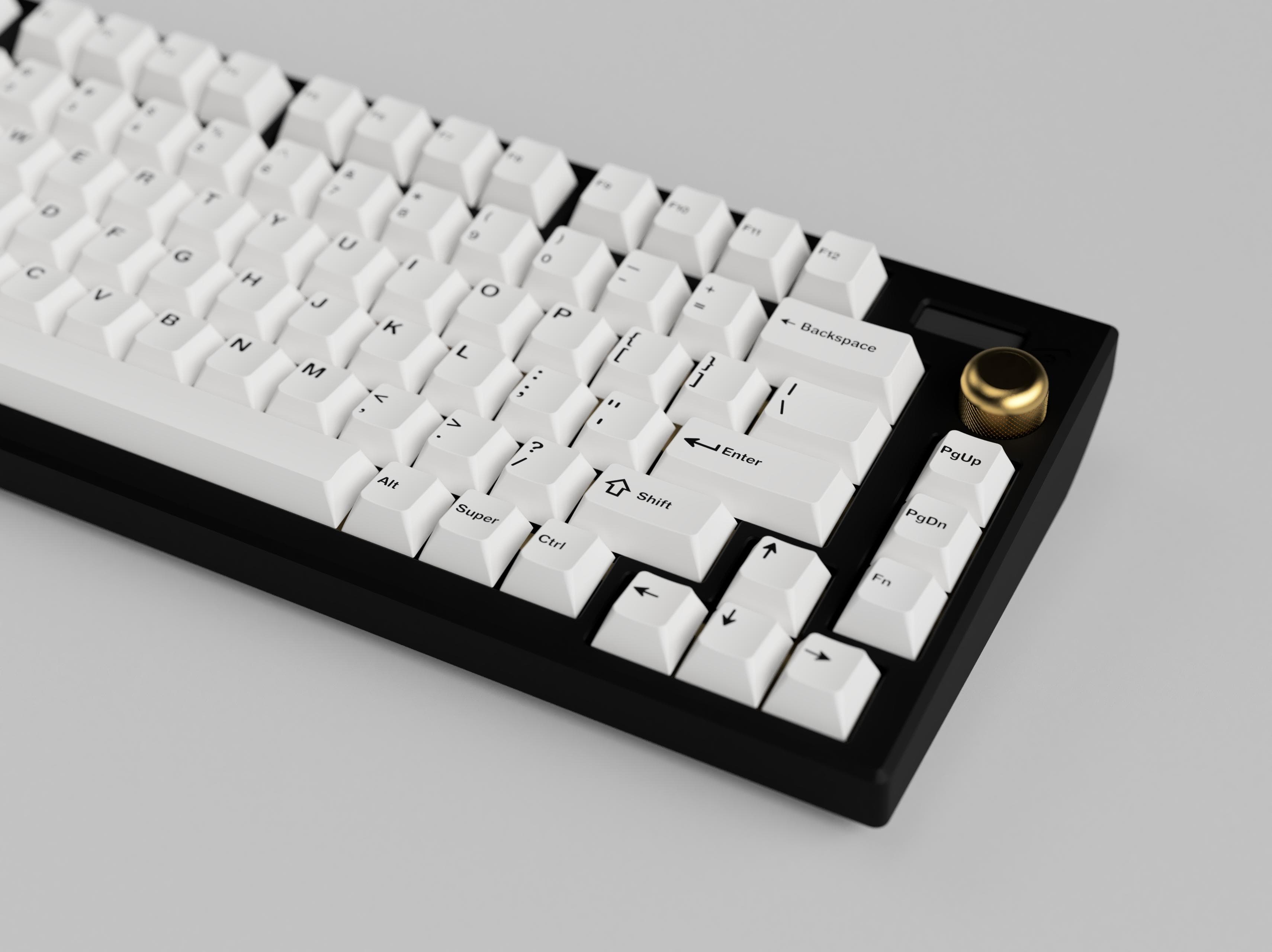 GMK Classic Black on White (New Kitting)
