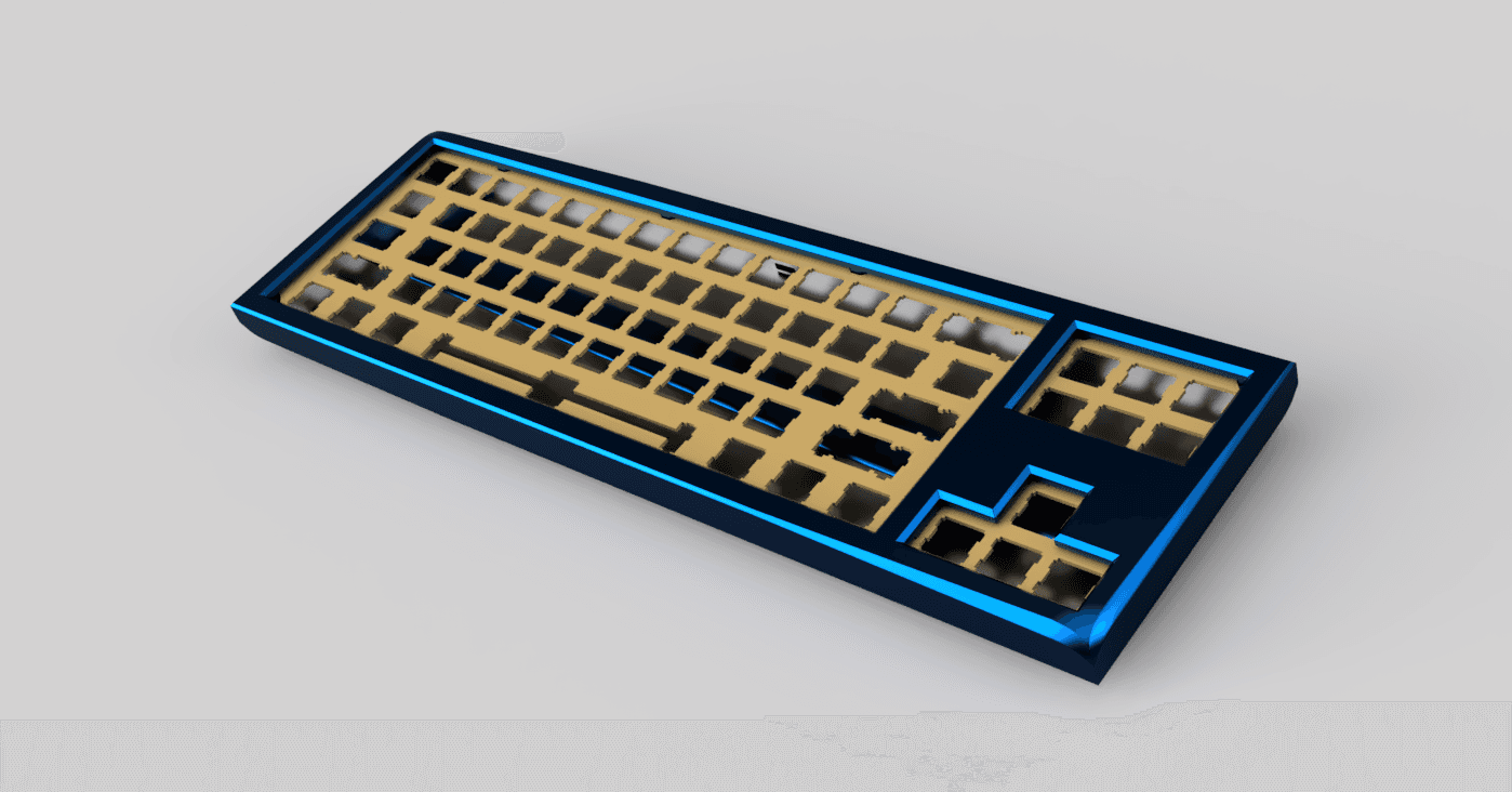 Aqua F-rowless TKL || Now with estimated pricing and final weight design!