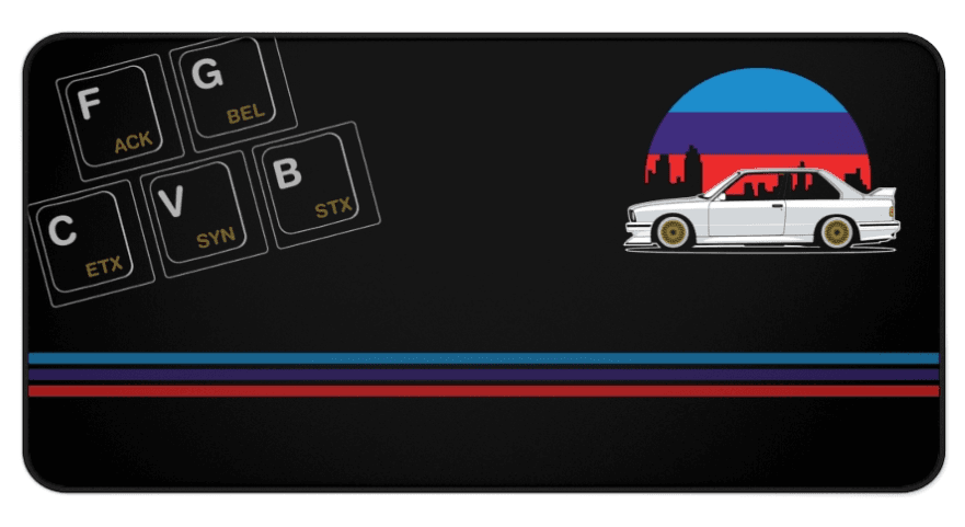 European car lovers deskmat