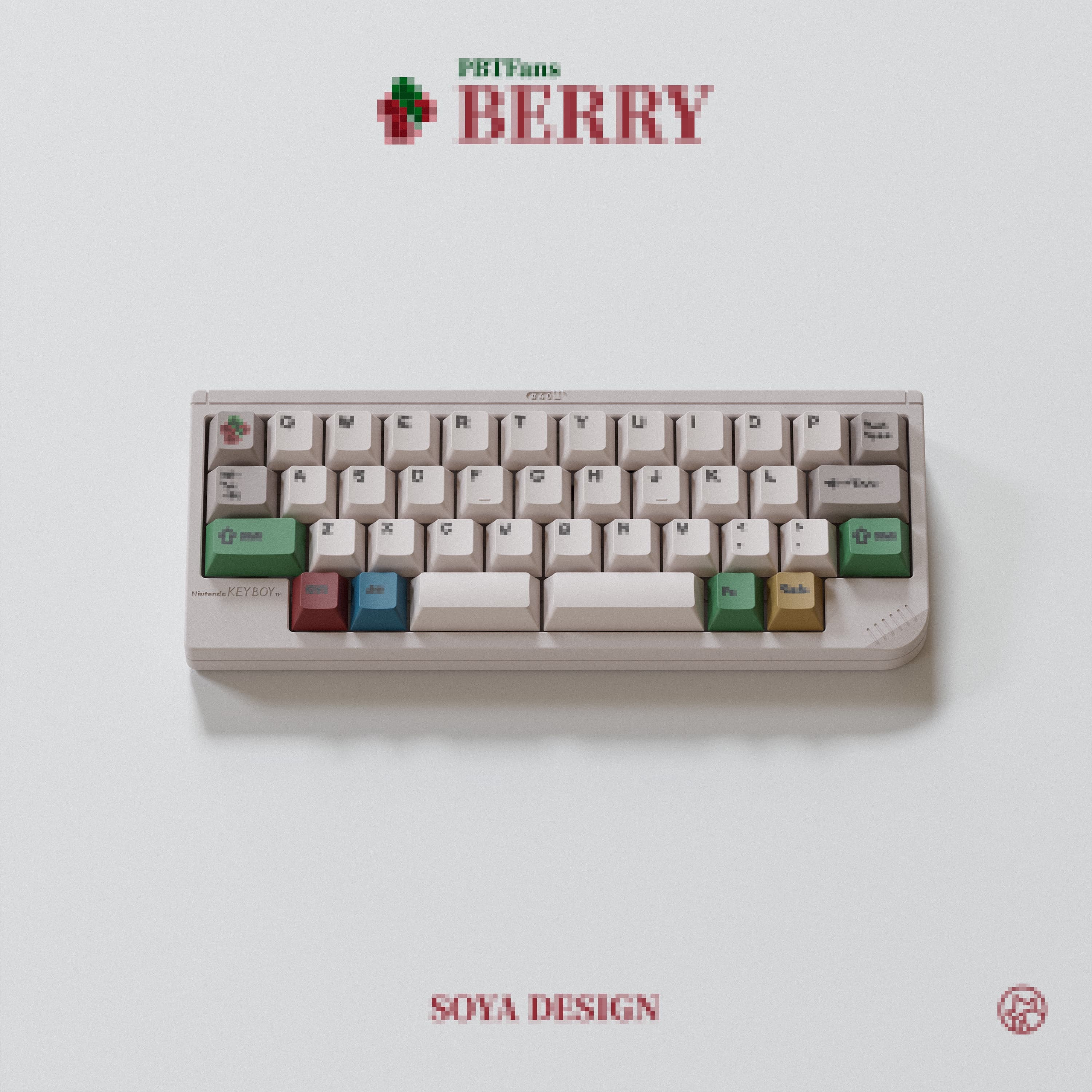 PBTFans Berry -Beige- Keycaps image 8