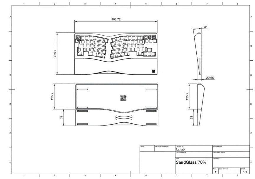 Fox Lab Sand Glass Ergo (70% Ergo) | GB will end at 05/18/2023 image 5