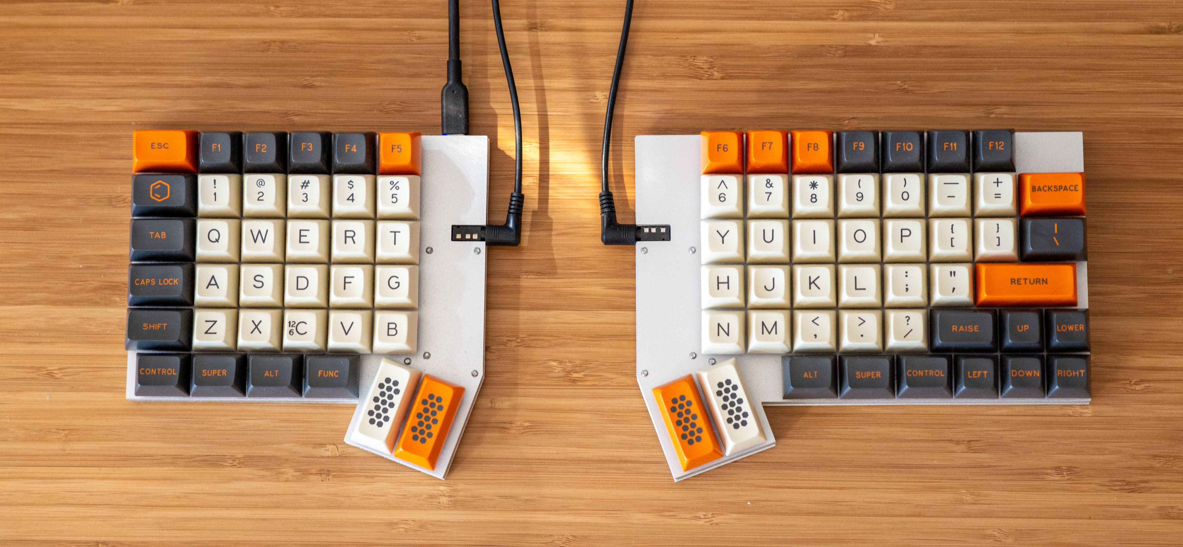 Orthograph - 75% split keeb with hot-swap sockets & RGB
