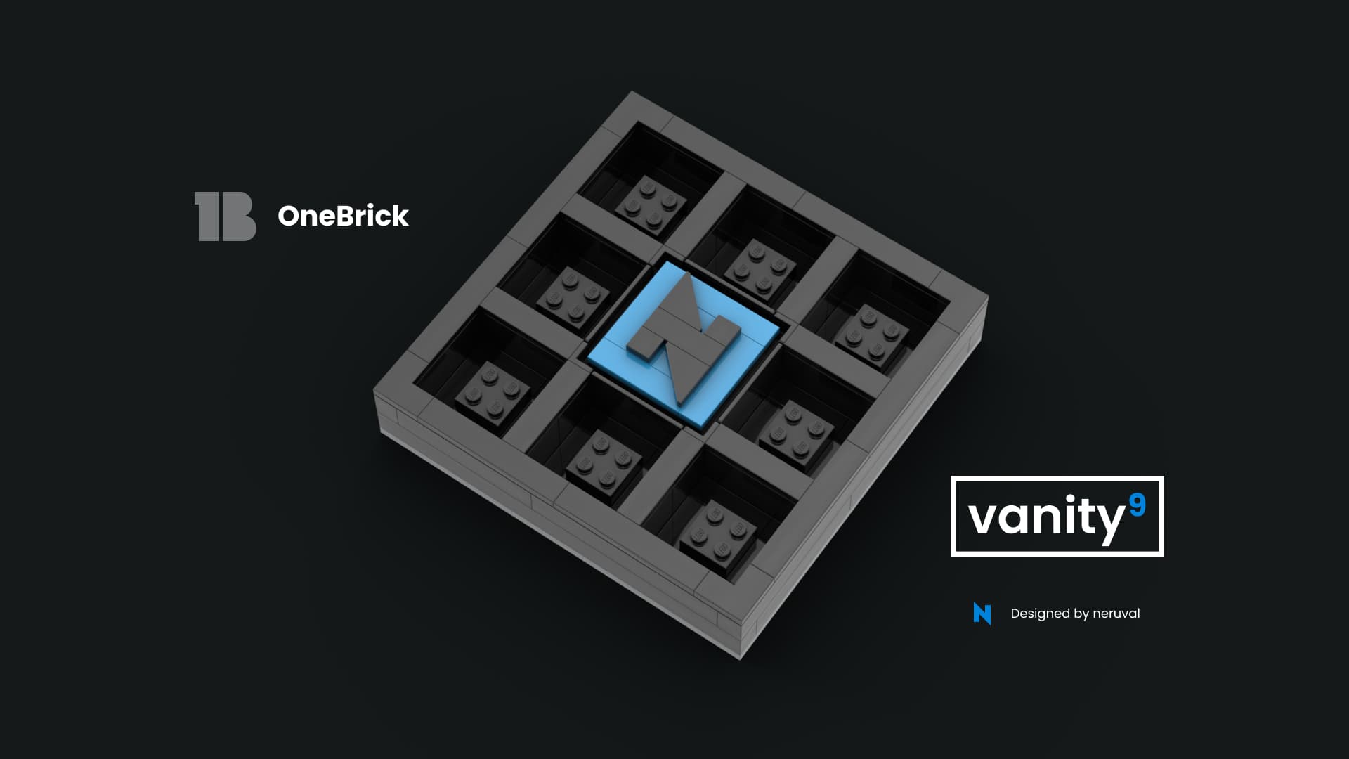 OneBrick vanity9 Artisan Case made from LEGO® bricks image 2