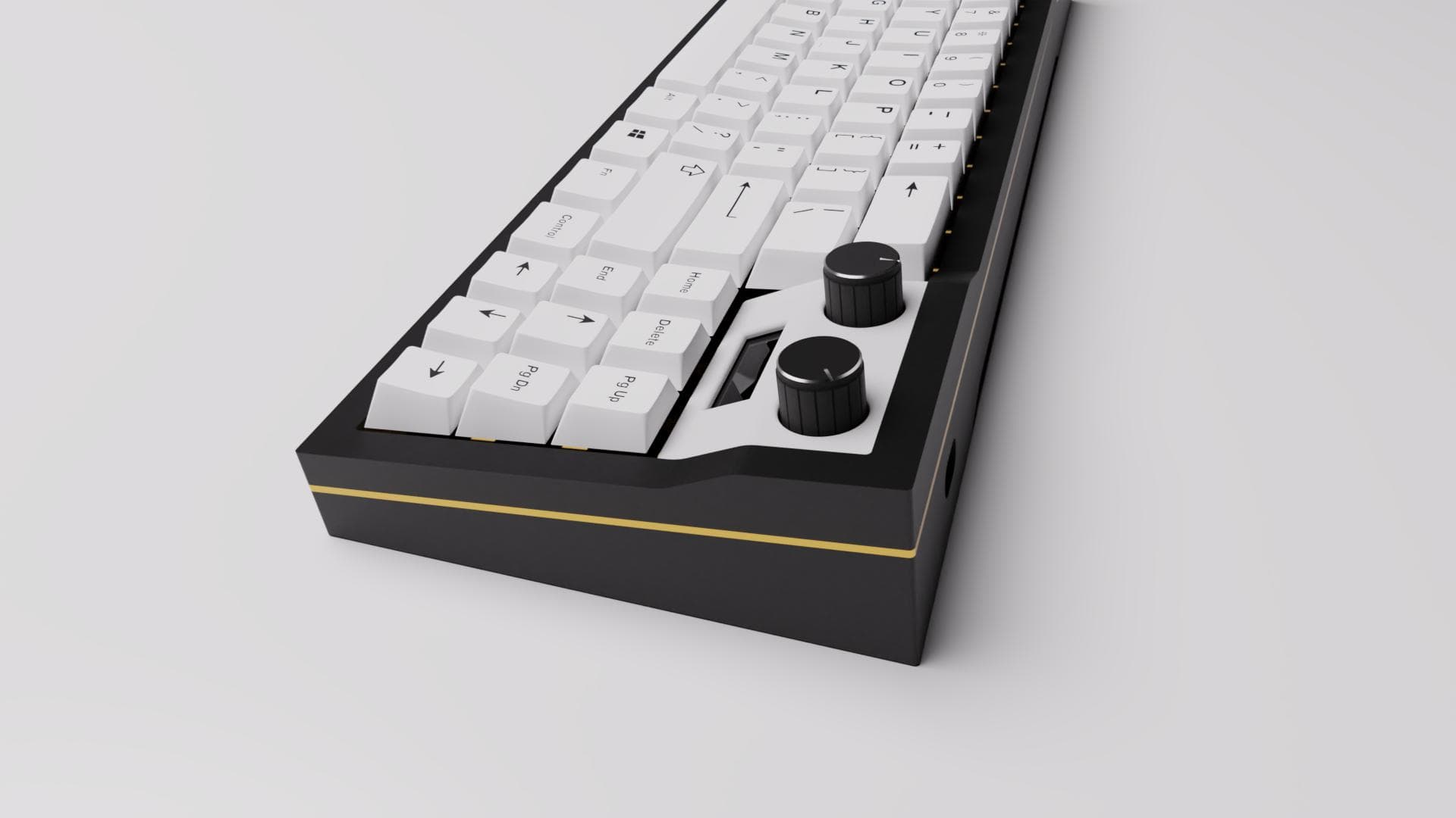 Beezenbach70 - Compact F-Rowless 60-70% w/ Rotary Encoders and OLED display image 11