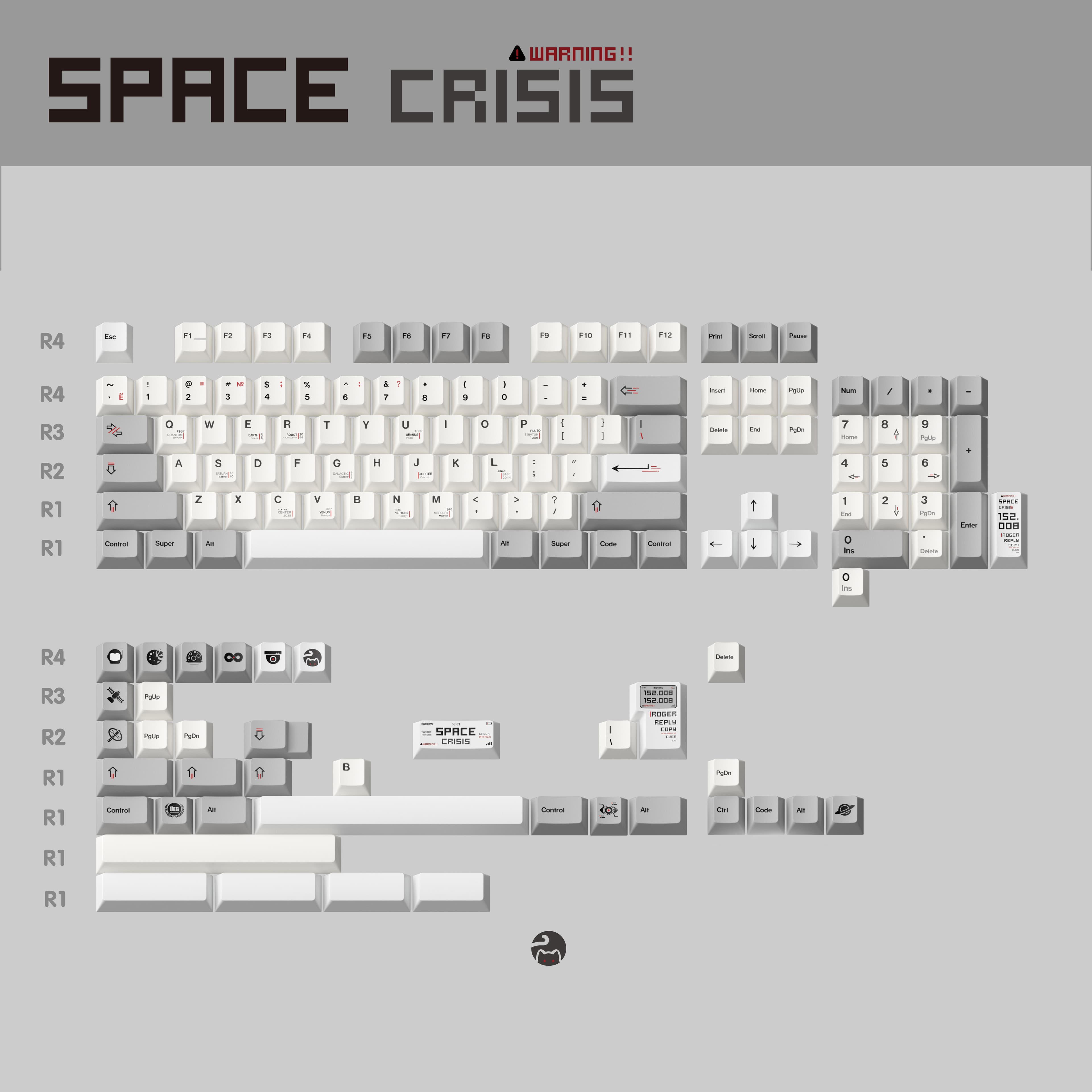 $49 Budget-Friendly Space Crisis PBT Keycaps Set, Preorder, Fast Delivery image 2