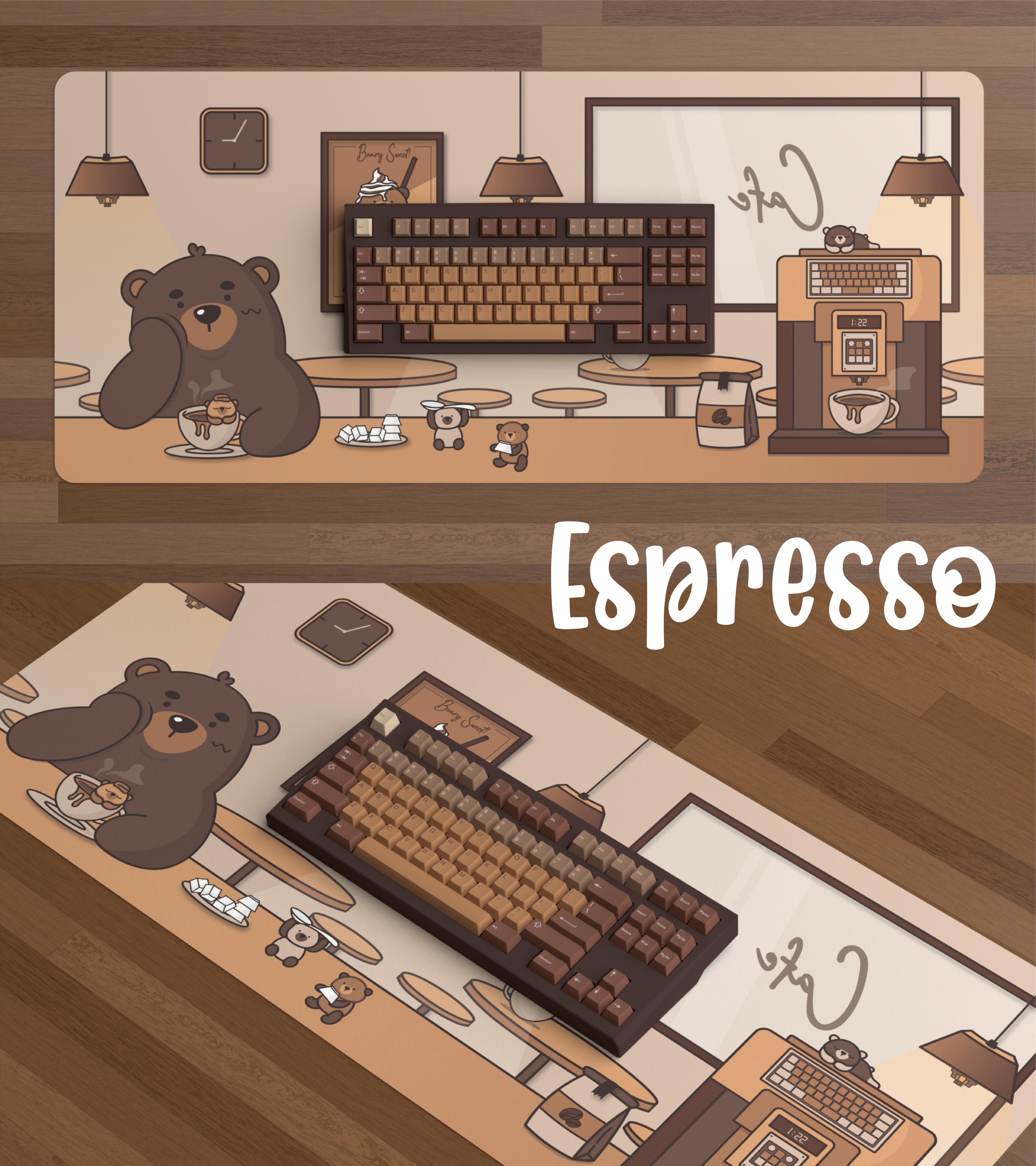 Beary MaKEYato Deskmat (NEW B&W COLORWAY!) image 3