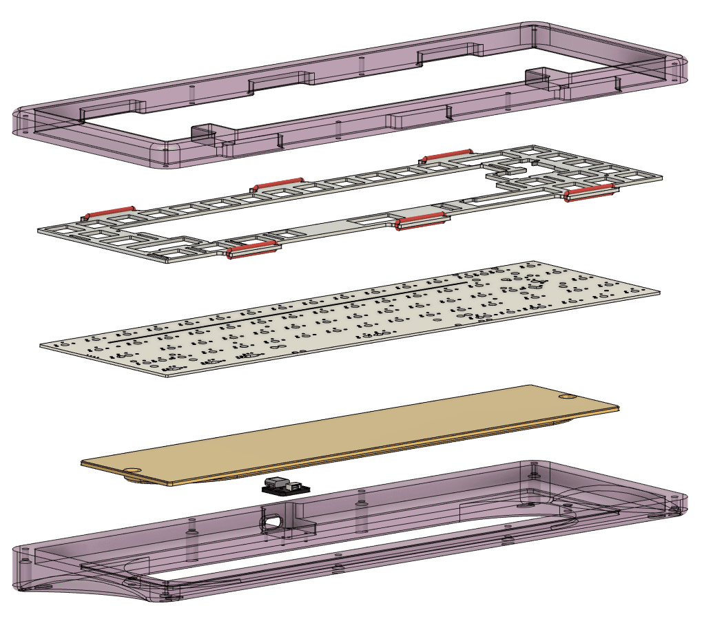 Squishee65 - an o-ring isolation mount 65% keyboard image 5