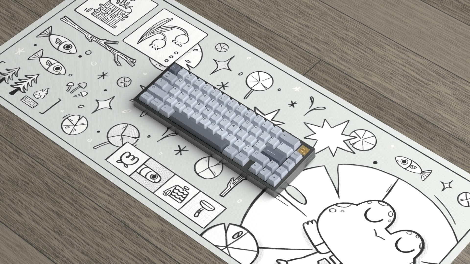 Swamp Frog Desk Mat [Added colorways(now 5!) and vendors list!] image 8