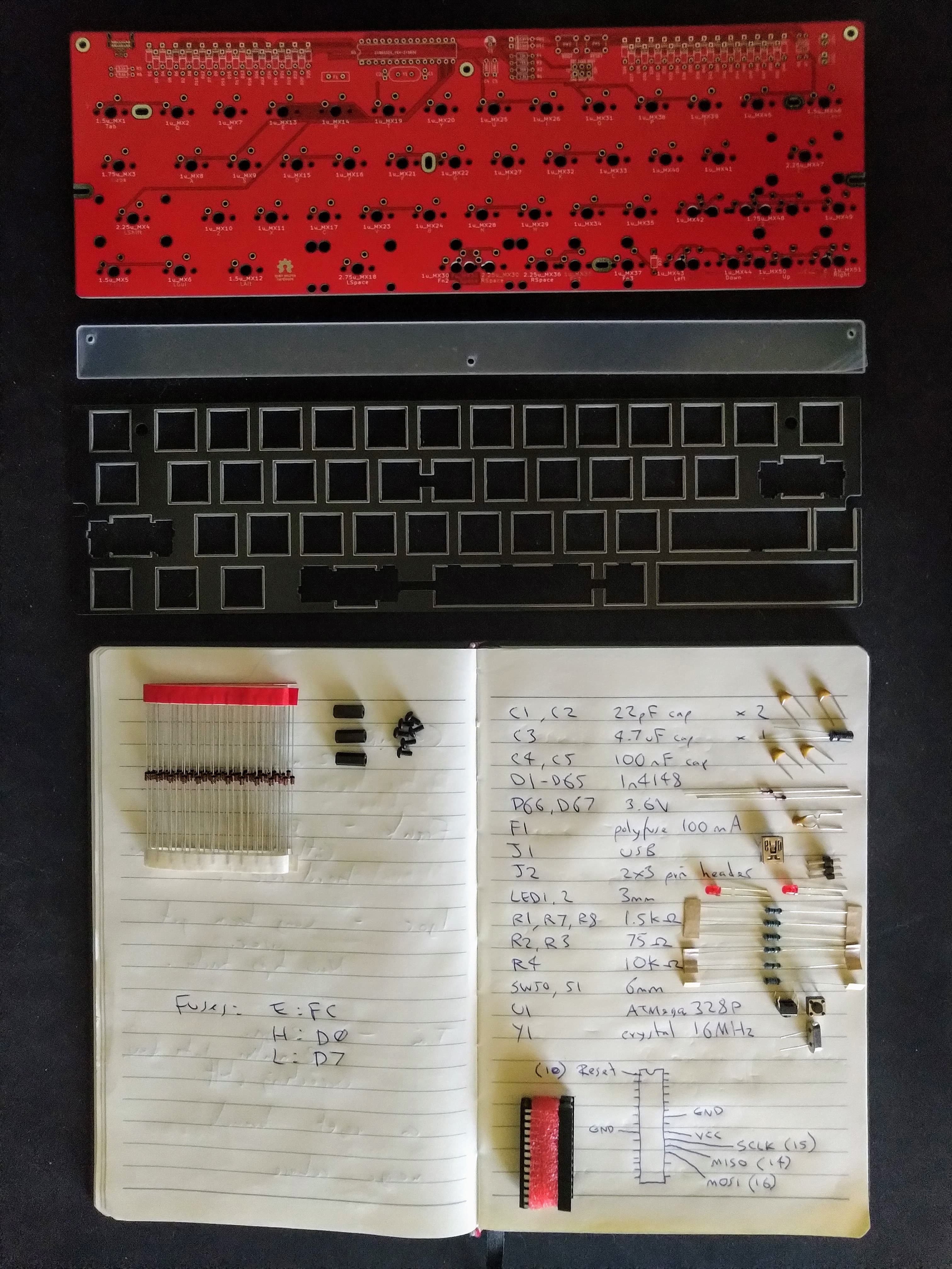 Rosaline through-hole PCB kit image 3