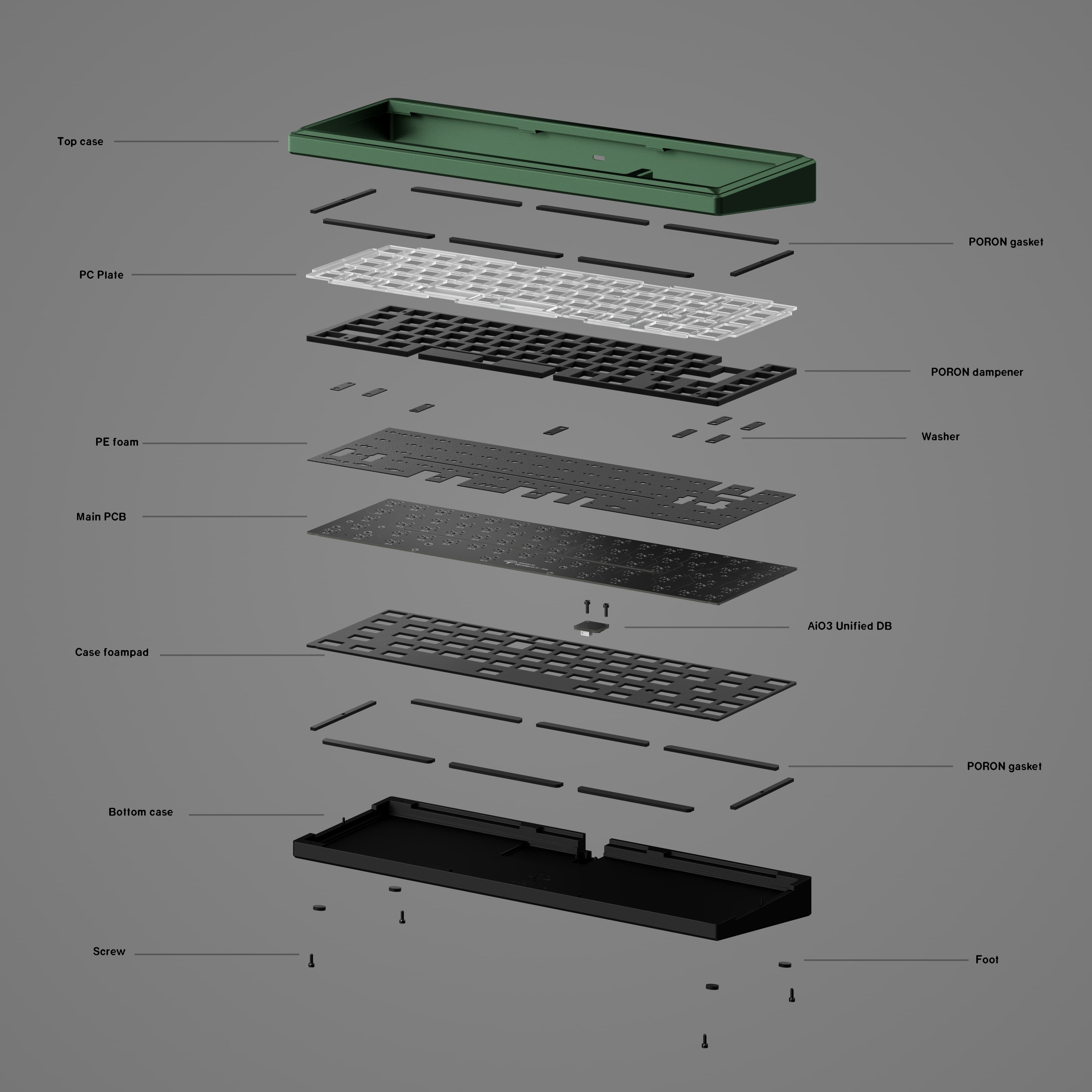 Ginkgo65- Gasket Mount Alu Kit - GB is LIVE image 14