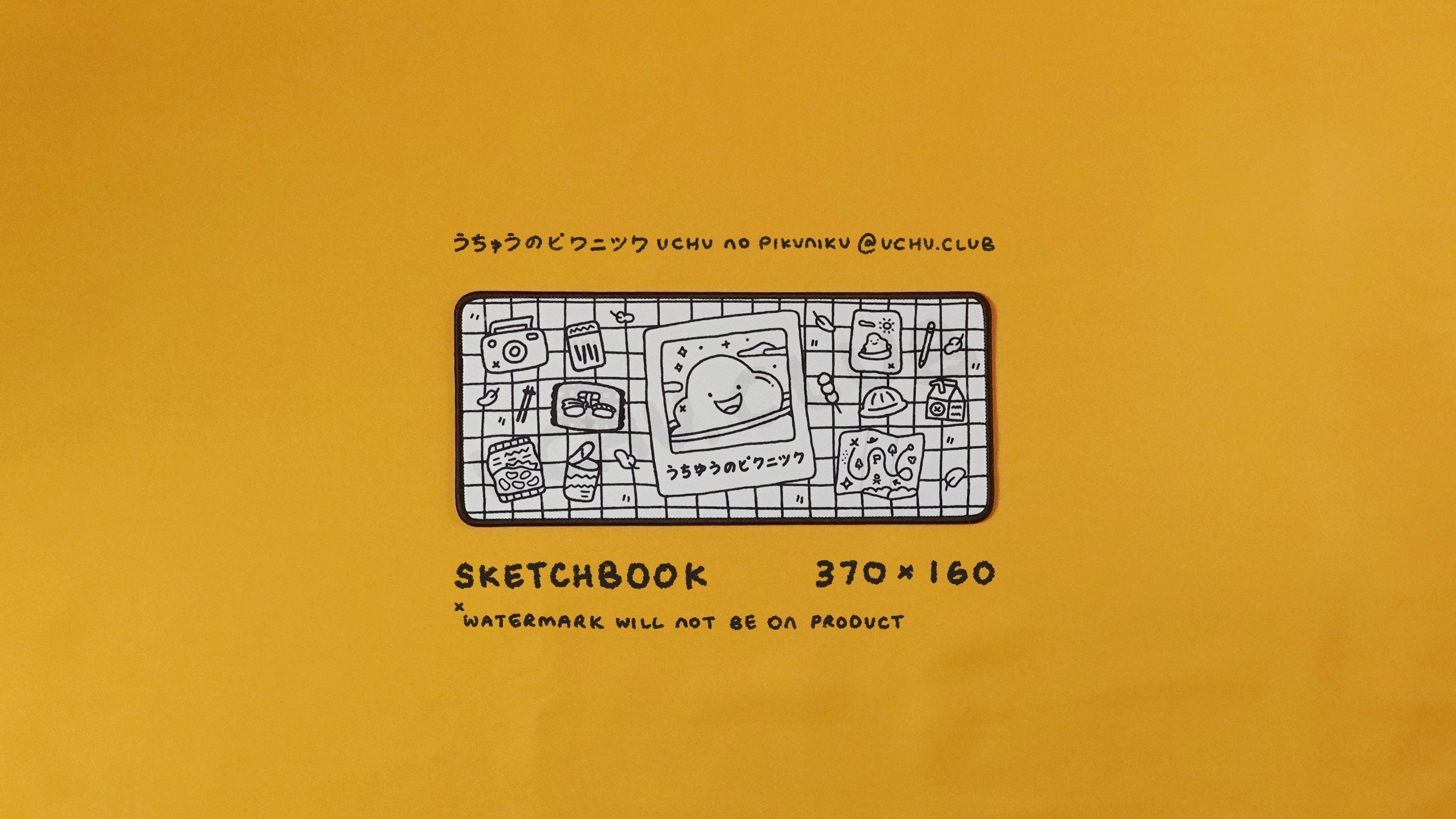 うちゅうのピクニック(uchu no pikuniku) Desk Mat - INSTOCK image 59