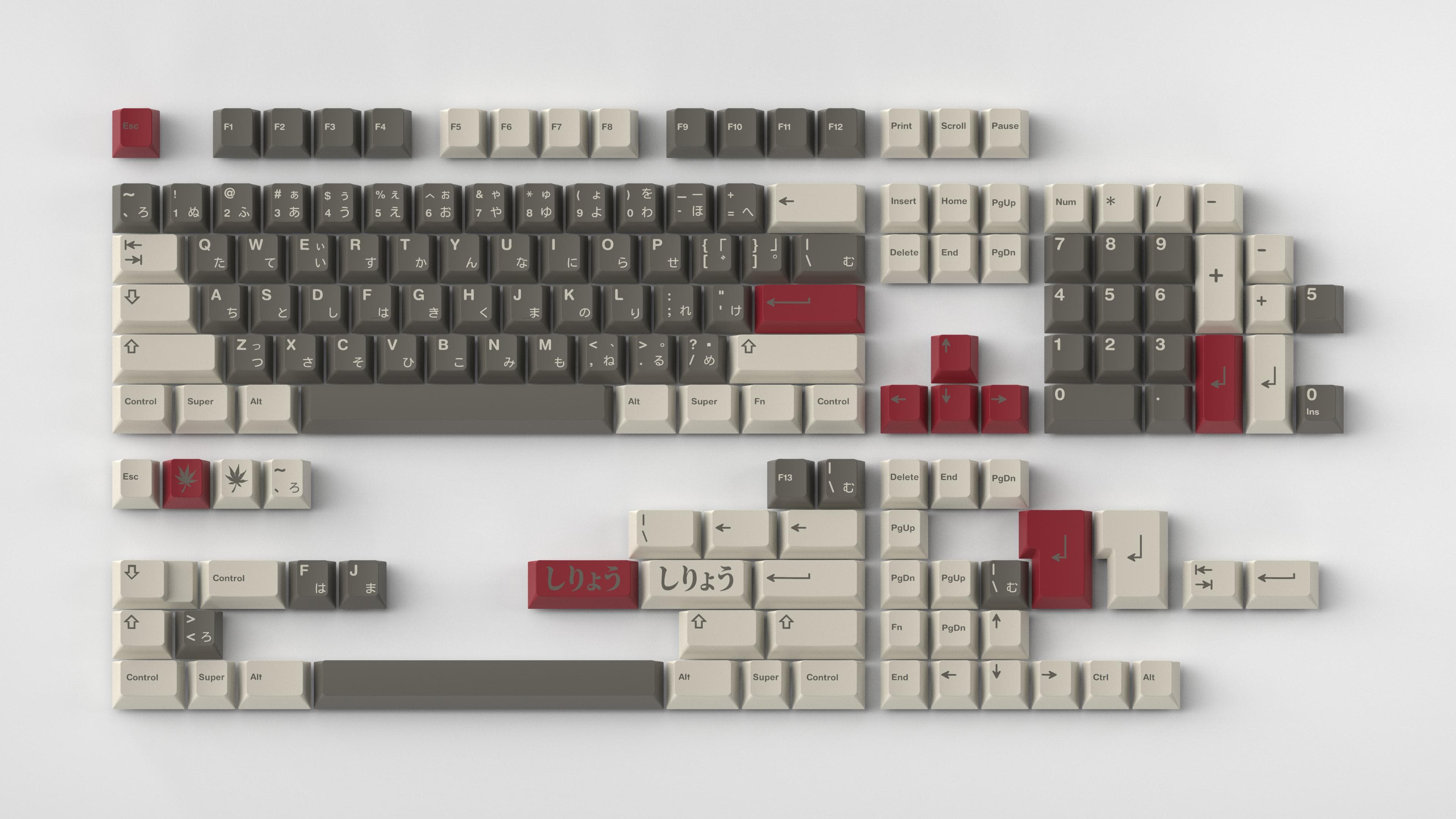 GMK Shiryō - Luxe Cables added and Ato Works artisan renders image 2