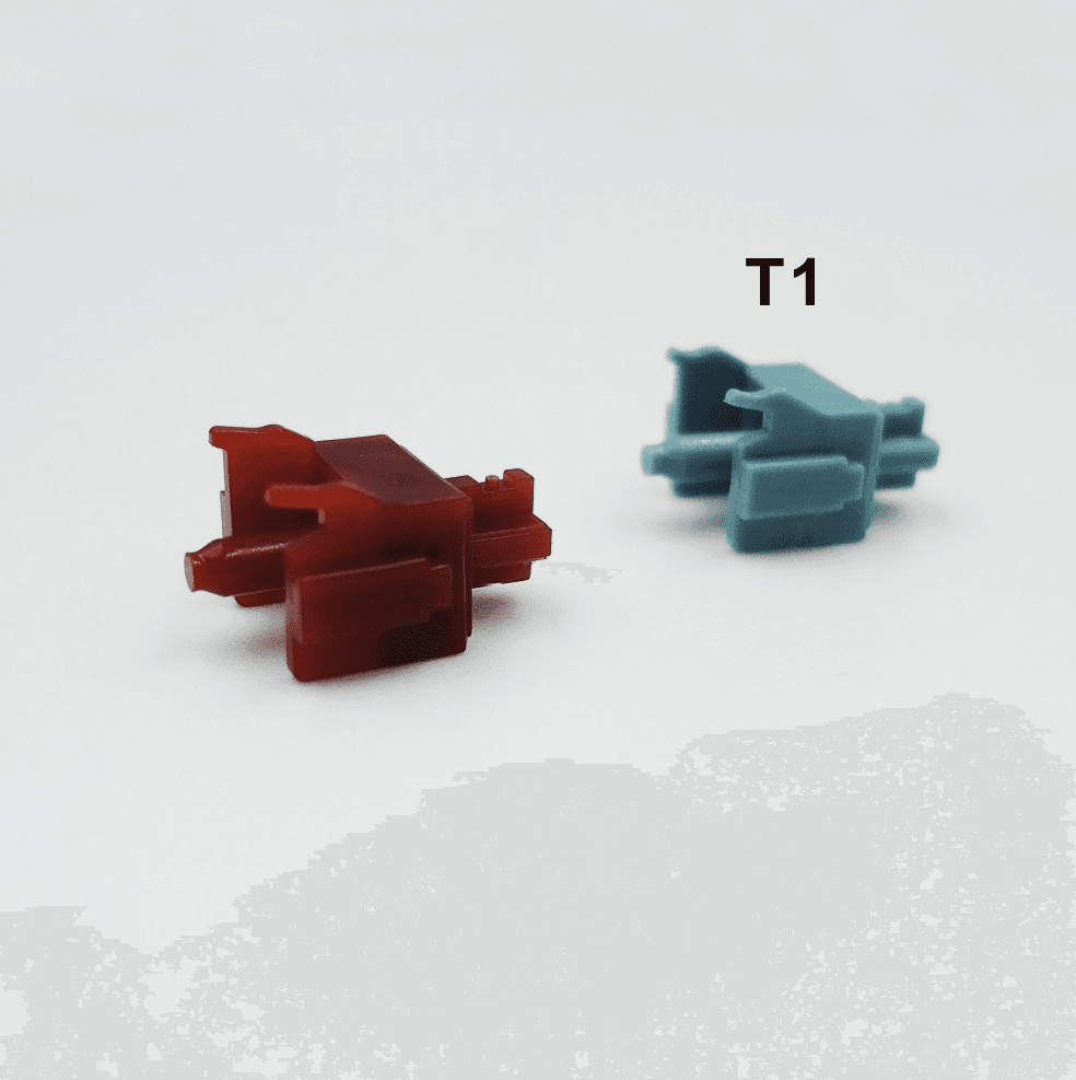 Oxblood Tactile Switches | Preinstalled TX Springs image 4