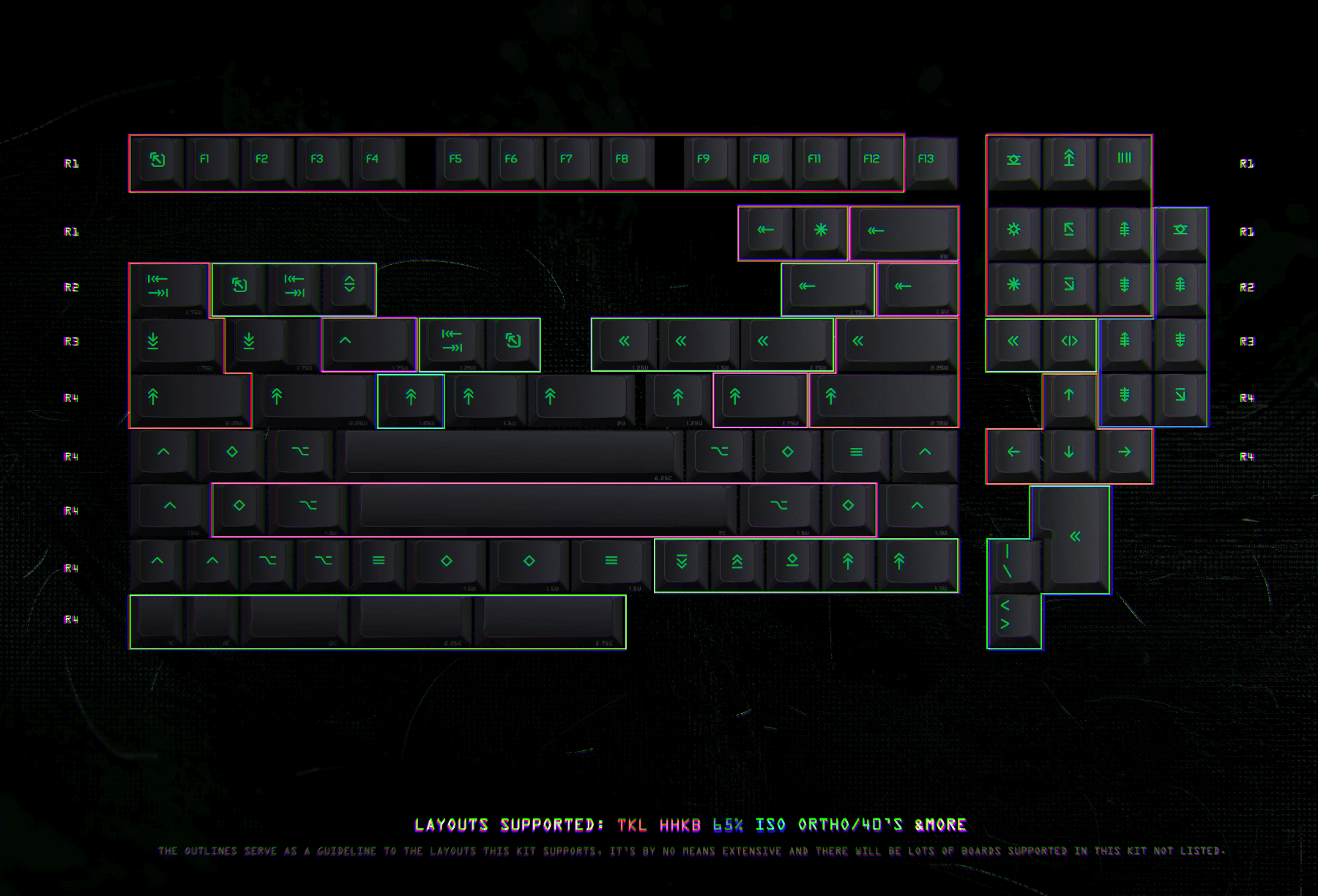 PBT Neuromantic (Glow in the Dark Cherry Keycaps) - Updated image 22