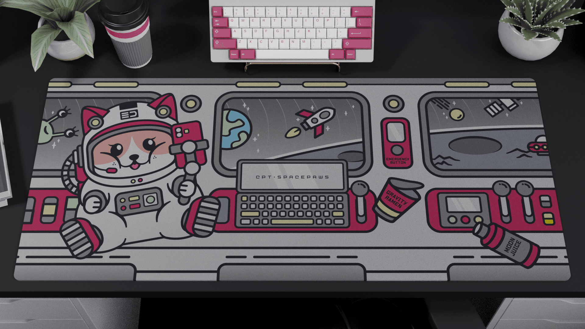 SpacePaws Deskmat | GB Dates Updated image 2