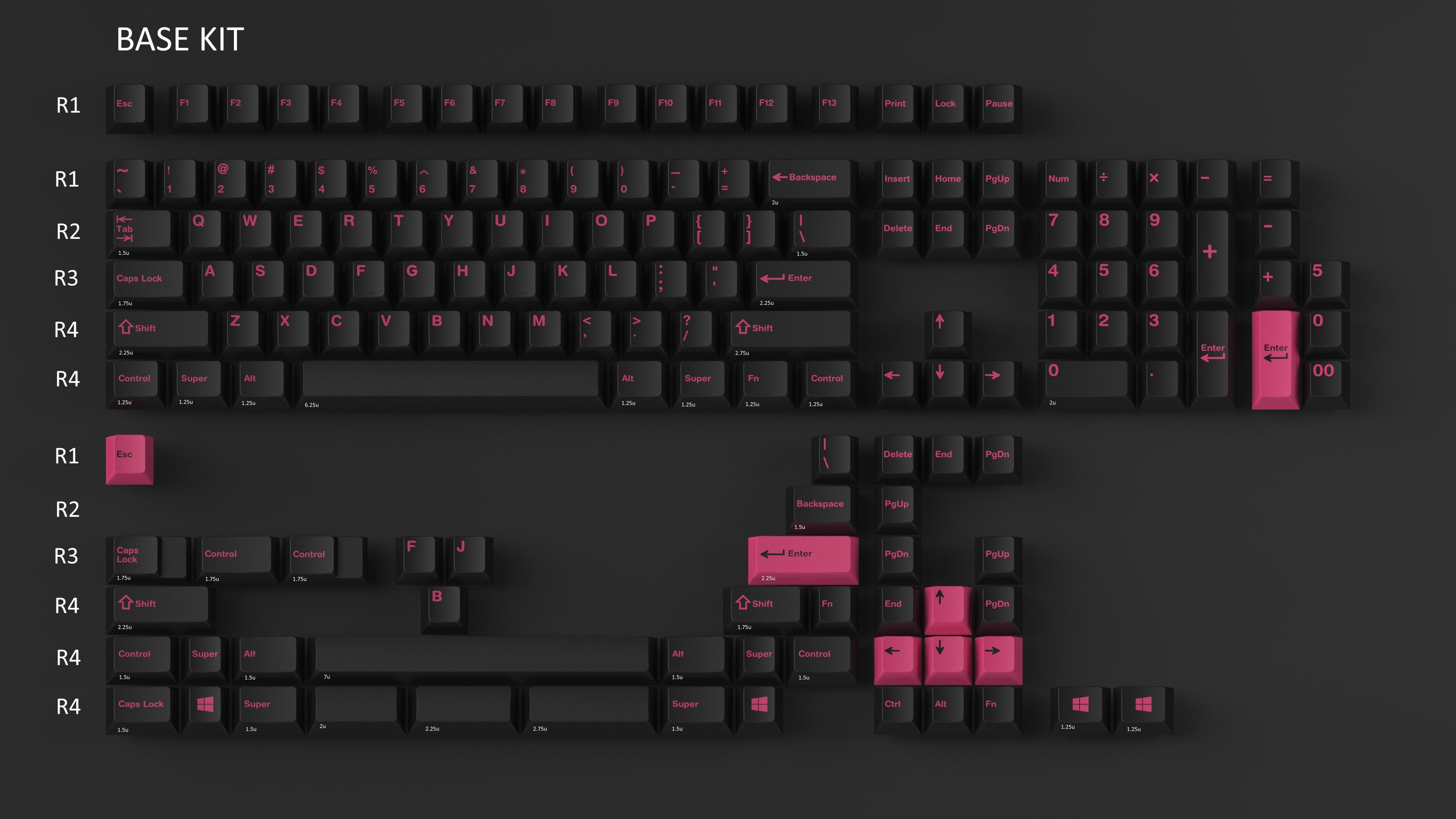 GMK Pink on Black image 12