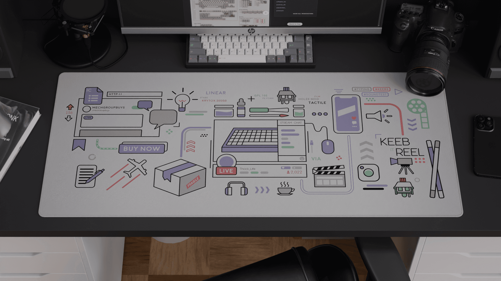 KEEB IT REEL Deskmat | GB LIVE! 1 Sep - 1 Oct image 6