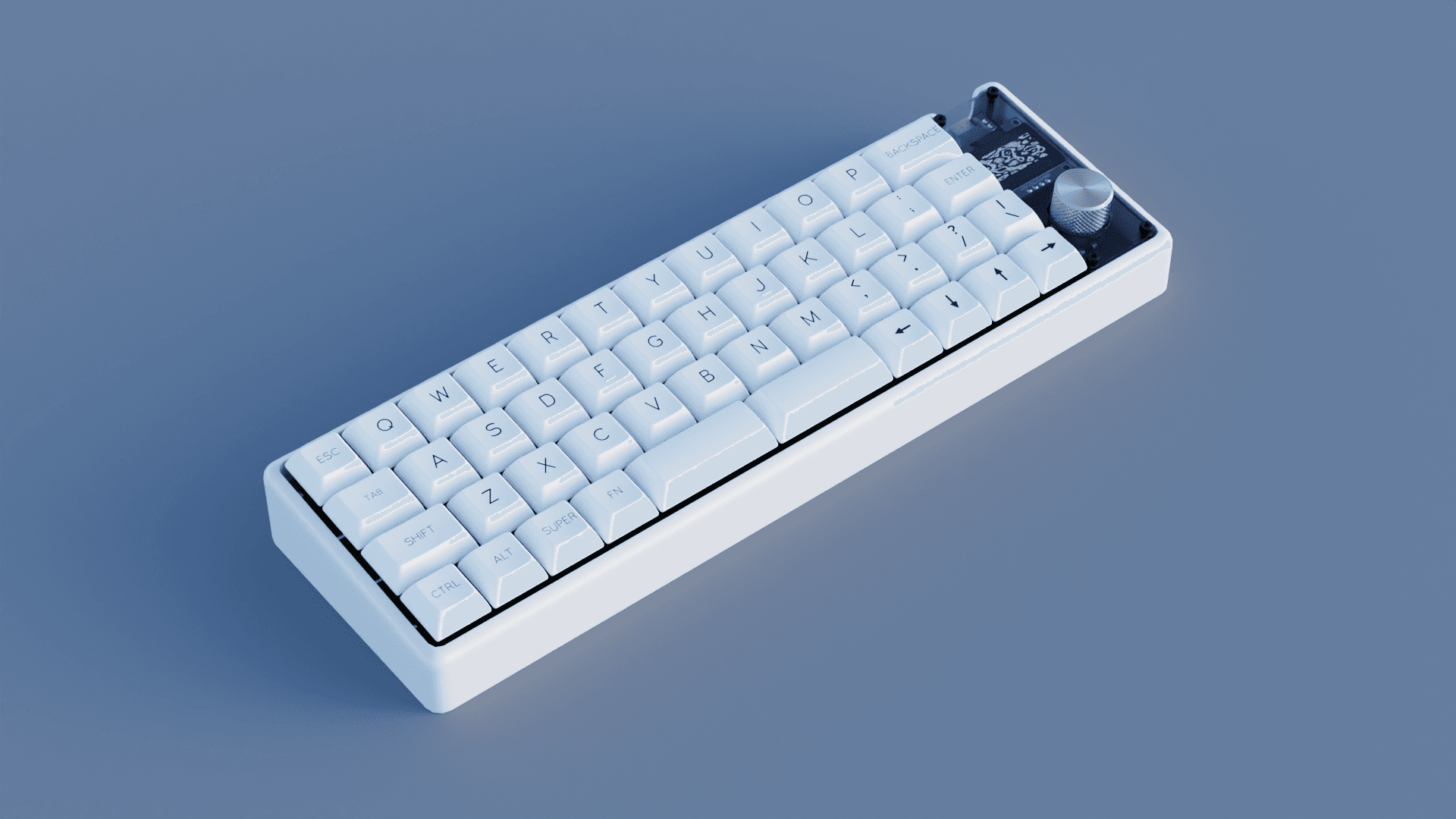 Mochi40: A Burger Mounted 40% with a Knob, OLED, and optional Bluetooth image 5