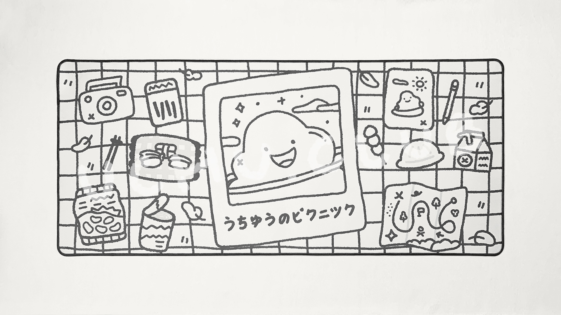 うちゅうのピクニック(uchu no pikuniku) Desk Mat - INSTOCK image 34