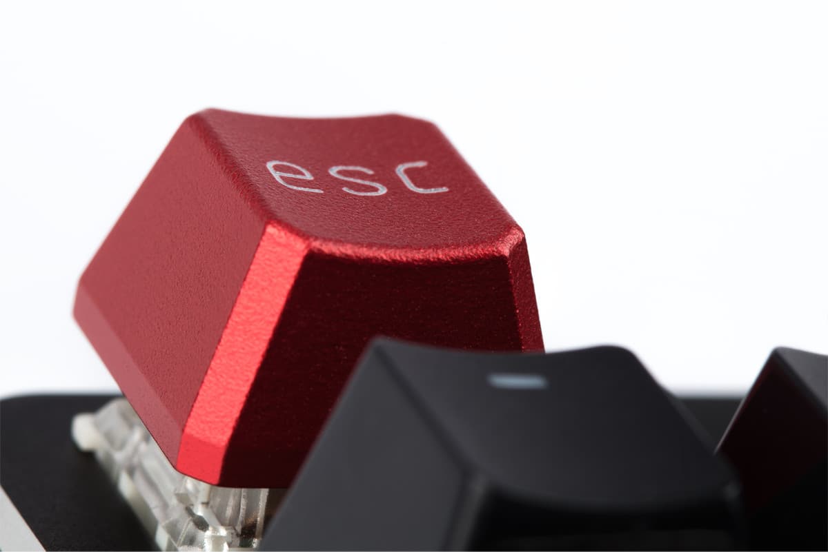 Kaidesk ALU Red Esc Keycap image 2