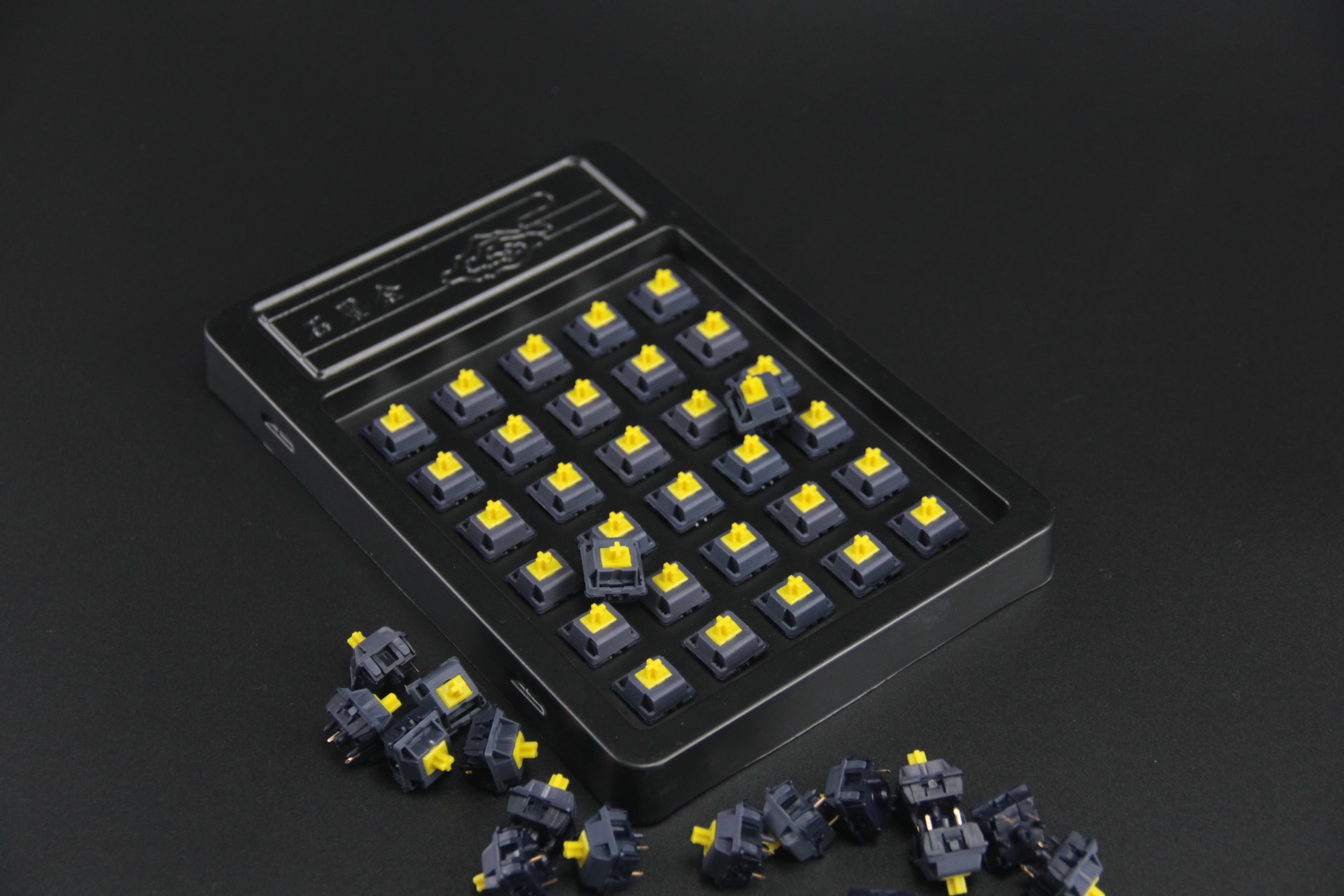 DesignerStudio White Jade & Graphite Gold Switches image 10