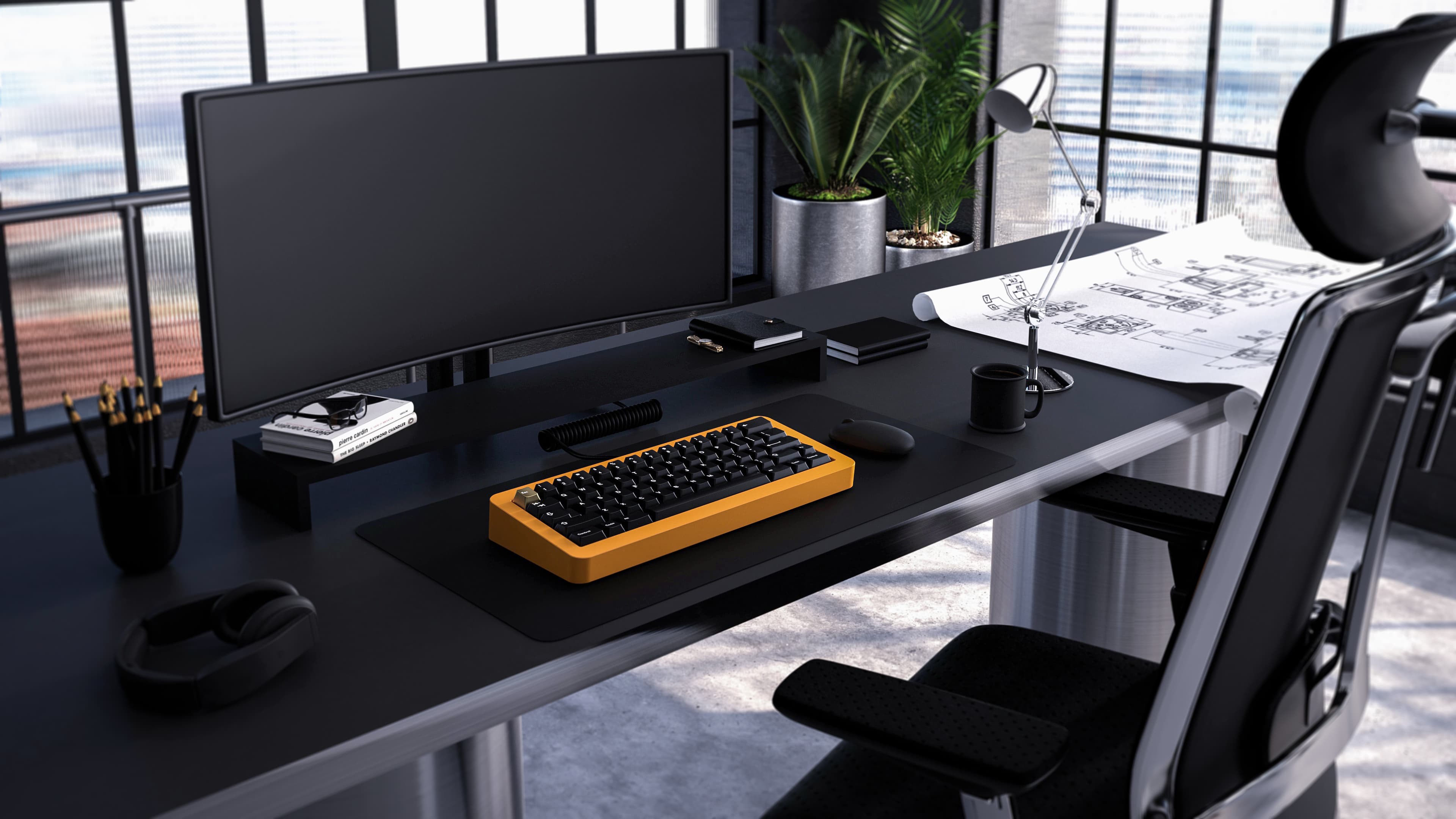 Moonphase 60 - An aftermarket case for popular O-ring mount keyboards - GB