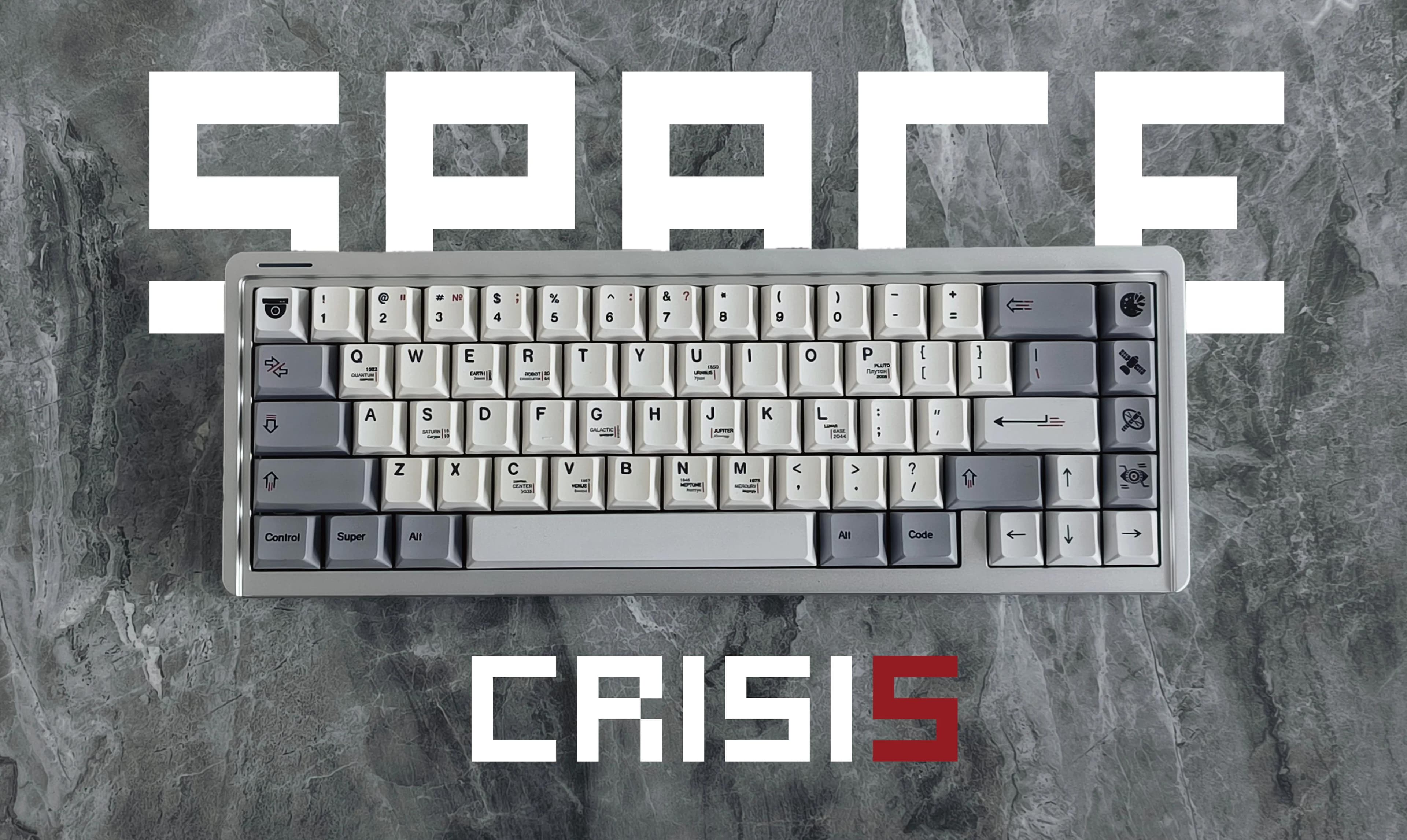 $49 Budget-Friendly Space Crisis PBT Keycaps Set, Preorder, Fast Delivery