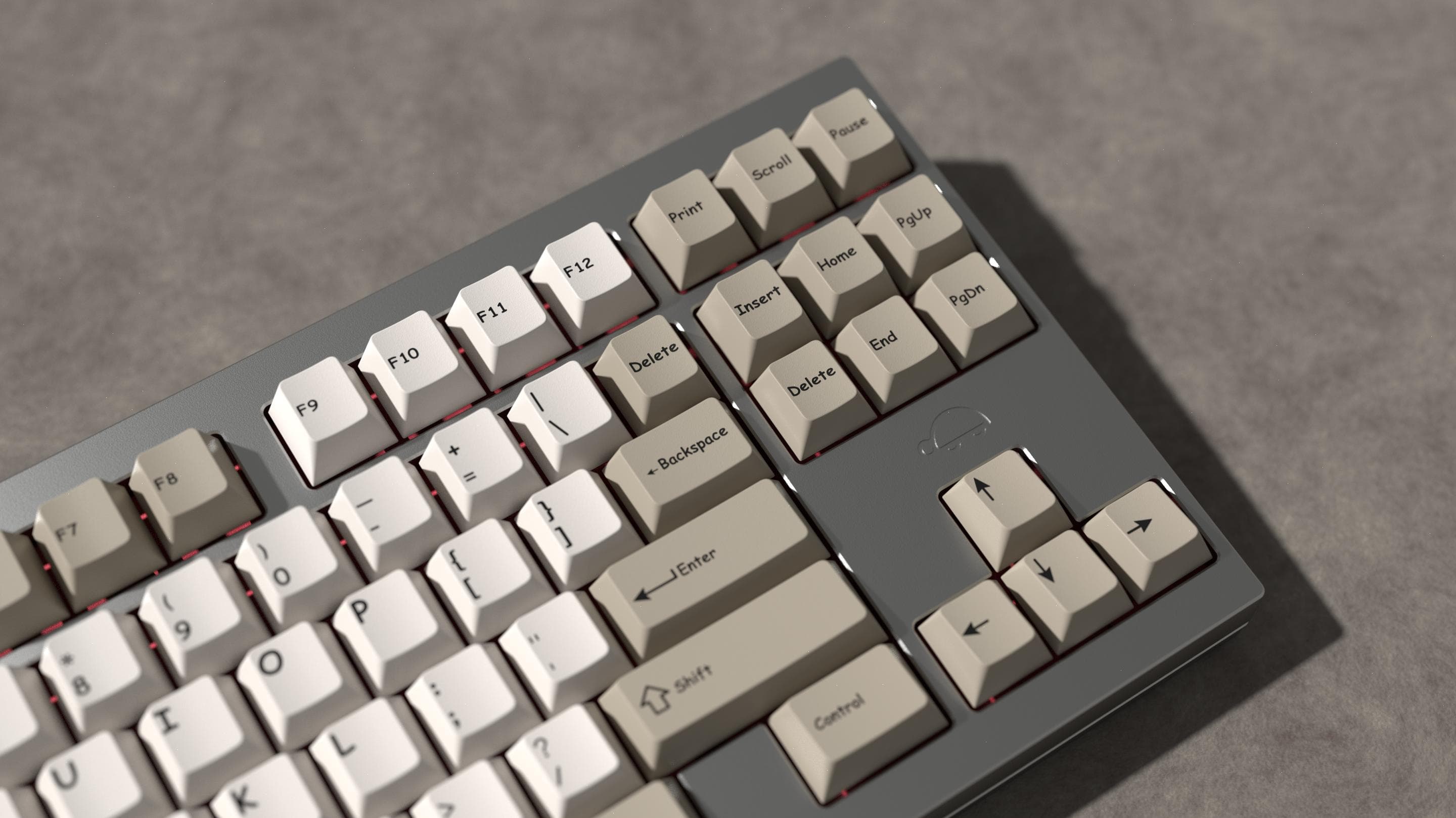 Geekark Comic Sans MS Beige/White on Black image 8