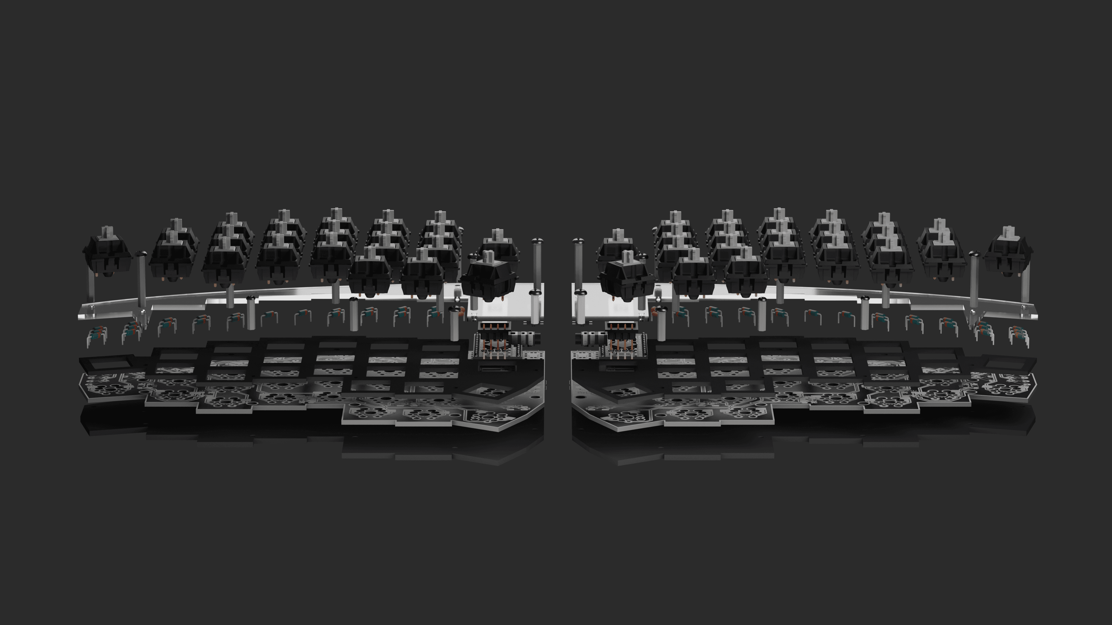 Ilex - Split Ergo with exposed components image 6