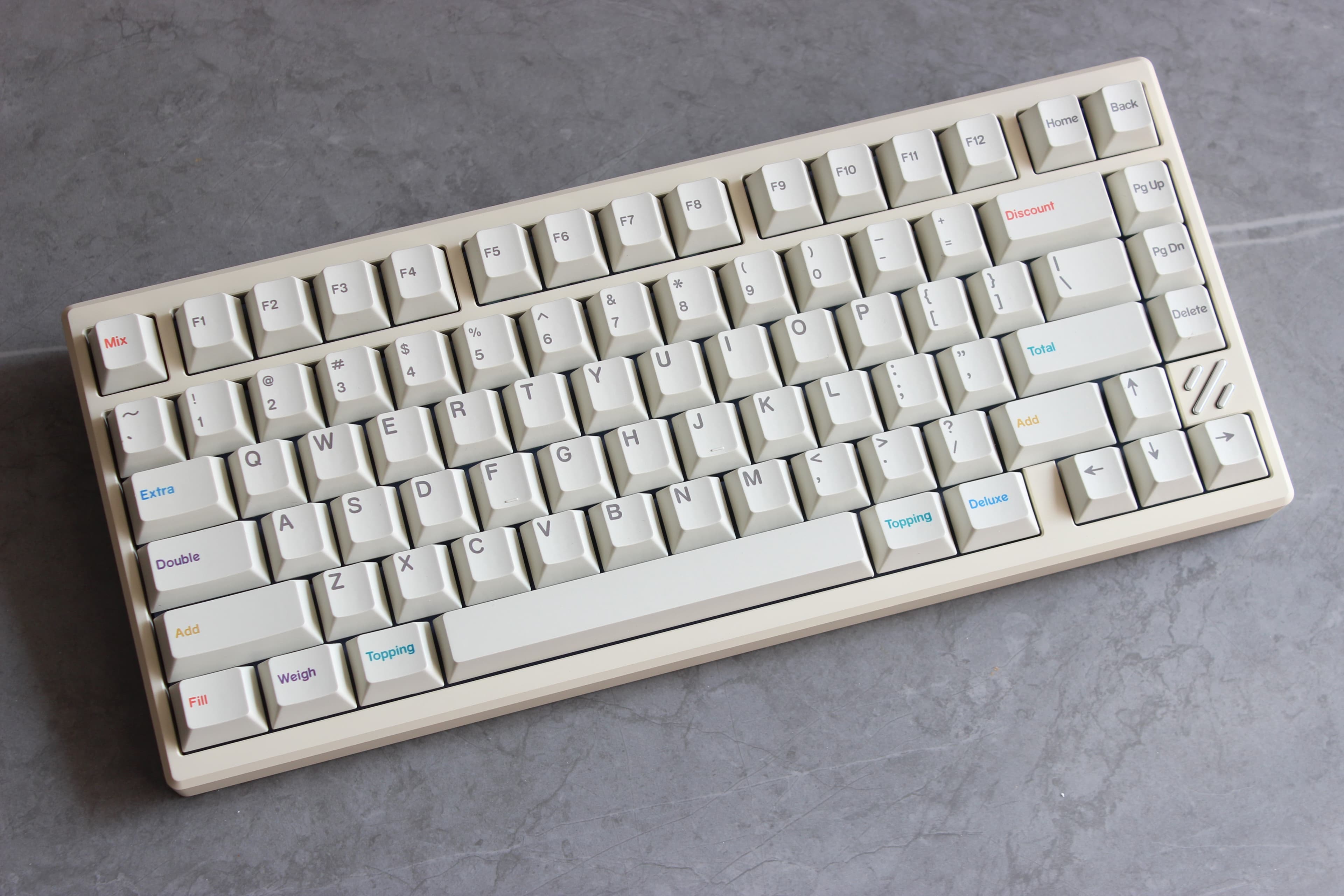 Through75 Aluminum Keyboard w 3 modes